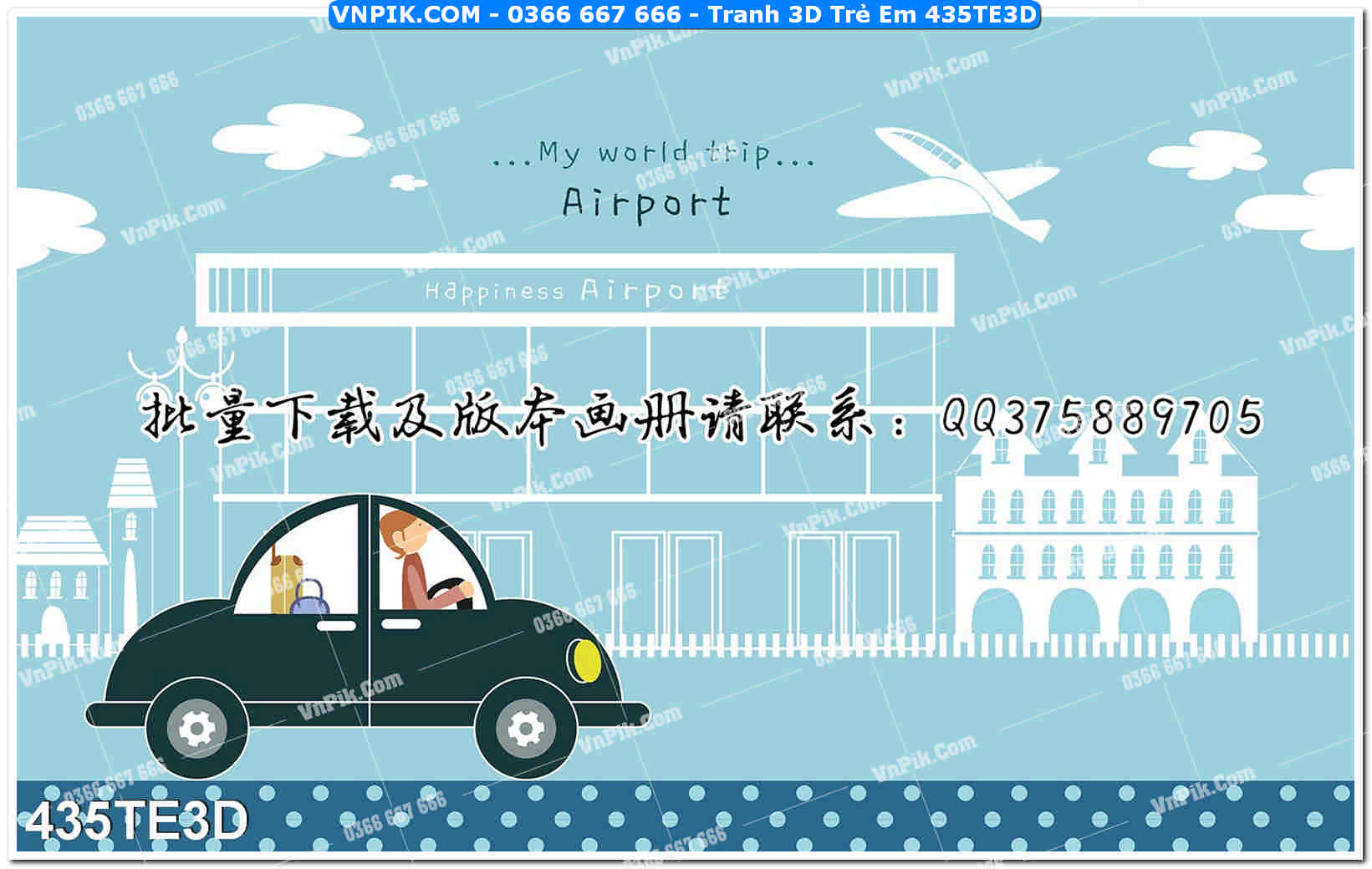 Tranh 3D Trẻ Em 435TE3D