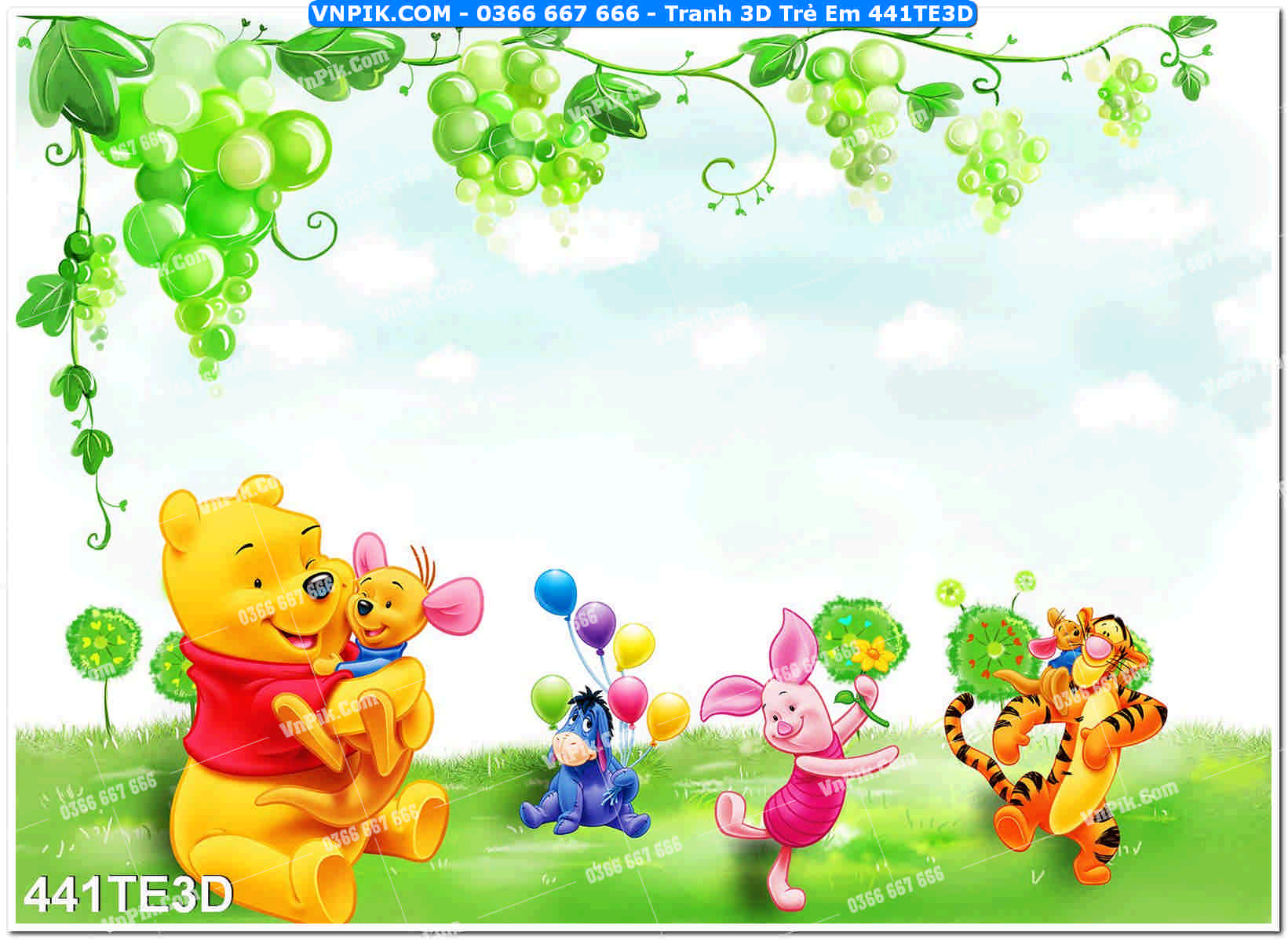 Tranh 3D Trẻ Em 441TE3D