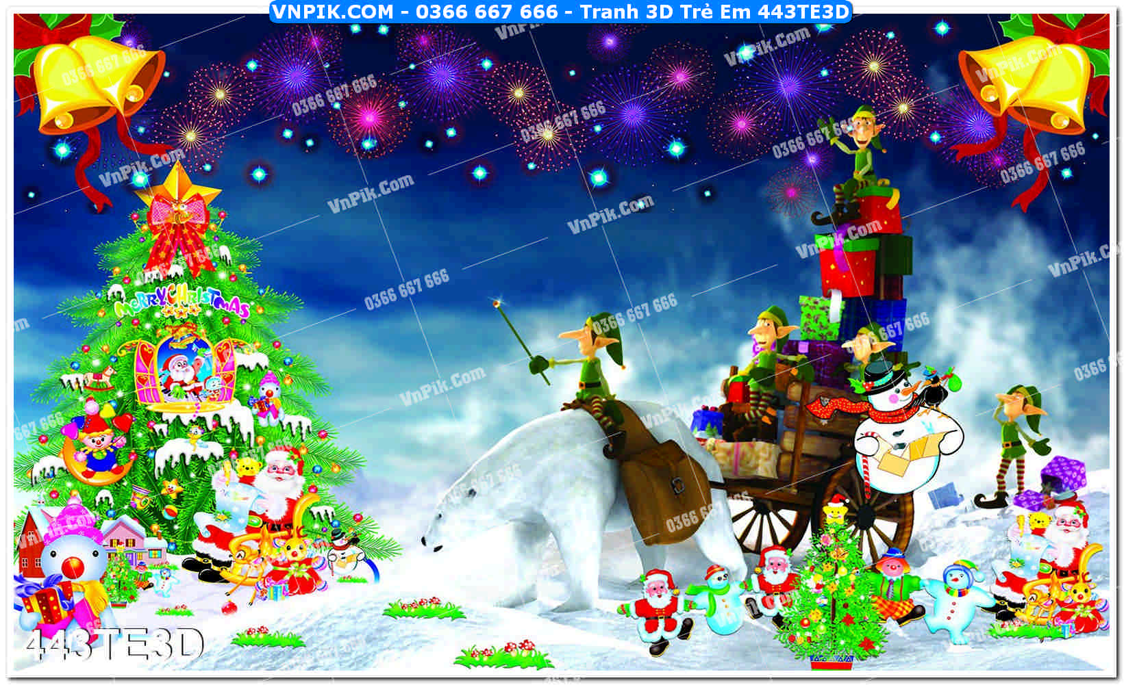 Tranh 3D Trẻ Em 443TE3D