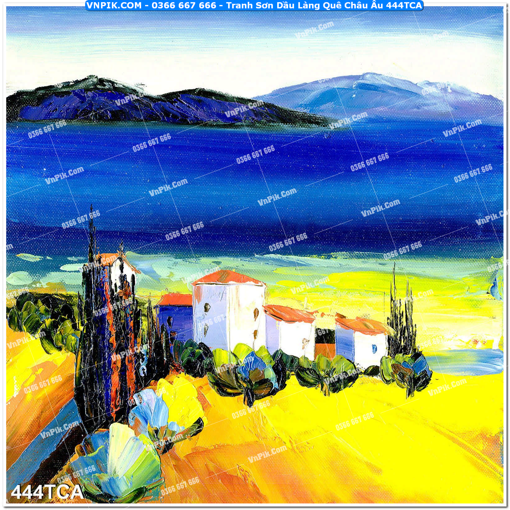 Tranh Sơn Dầu Làng Quê Châu Âu (444TCA)