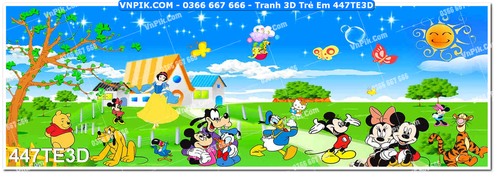 Tranh 3D Trẻ Em 447TE3D