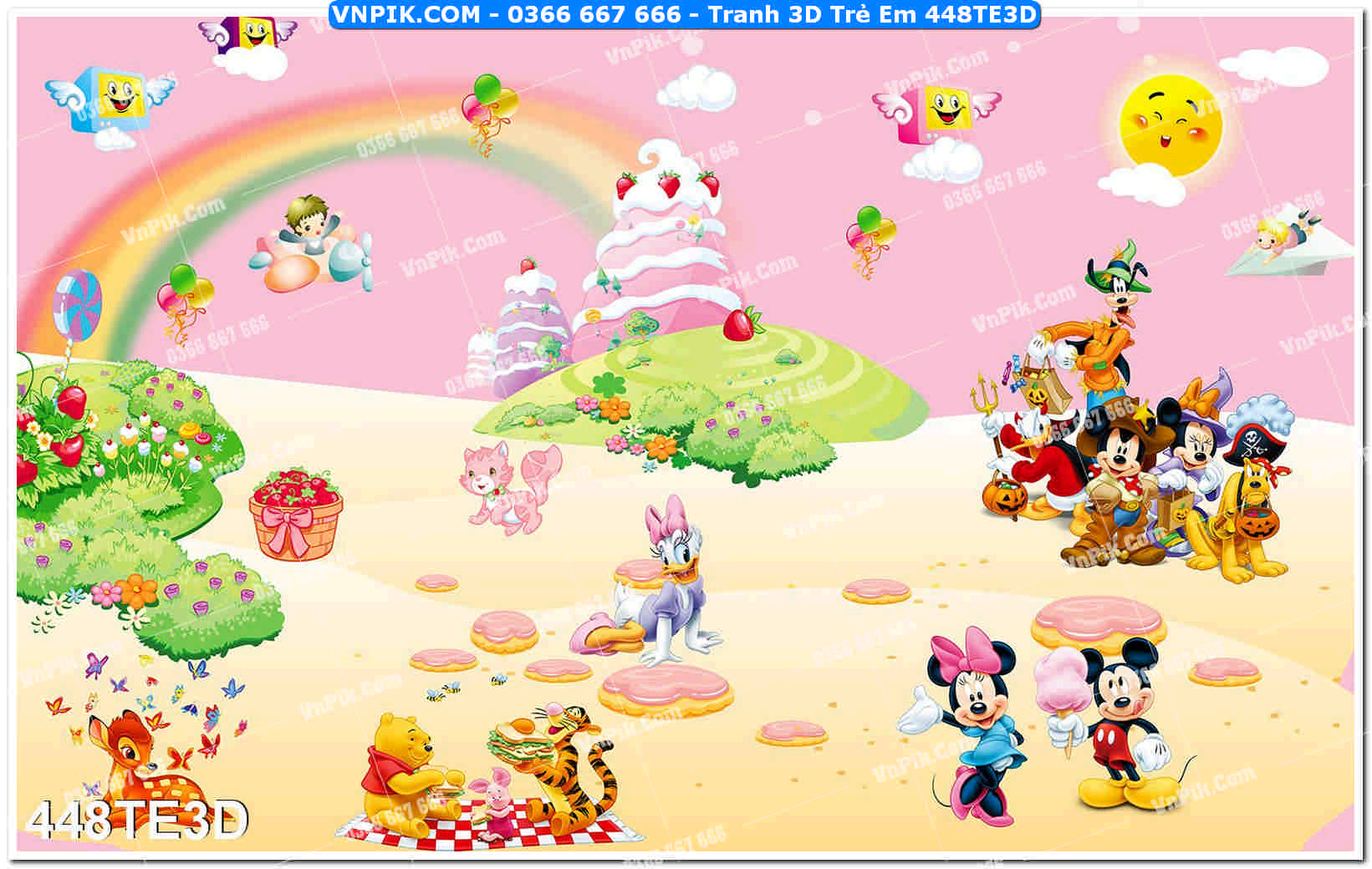 Tranh 3D Trẻ Em 448TE3D