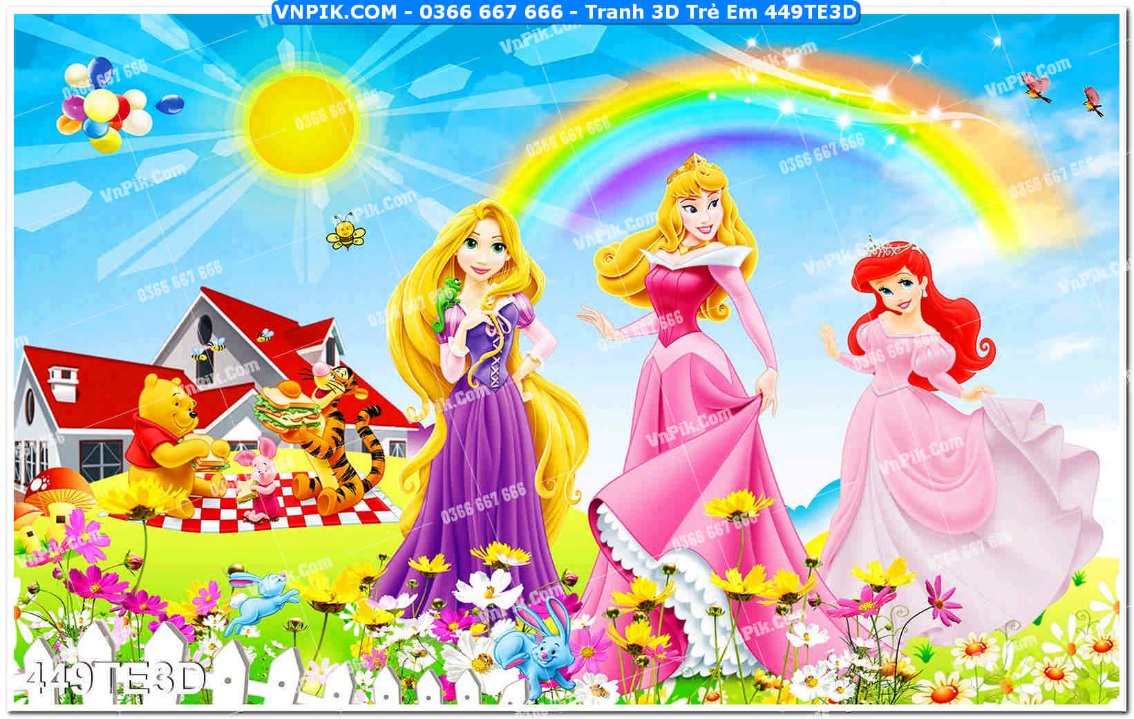 Tranh 3D Trẻ Em 449TE3D