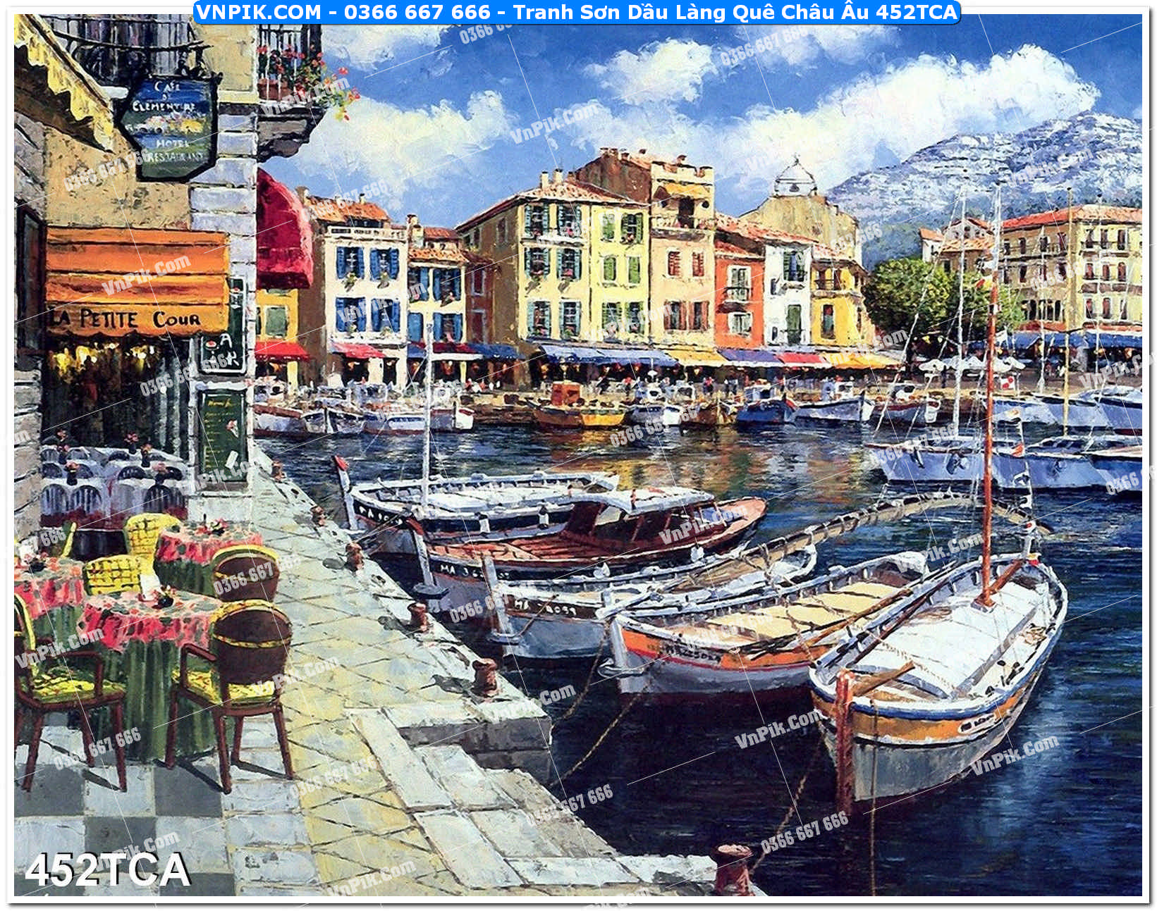 Tranh Sơn Dầu Làng Quê Châu Âu (452TCA)