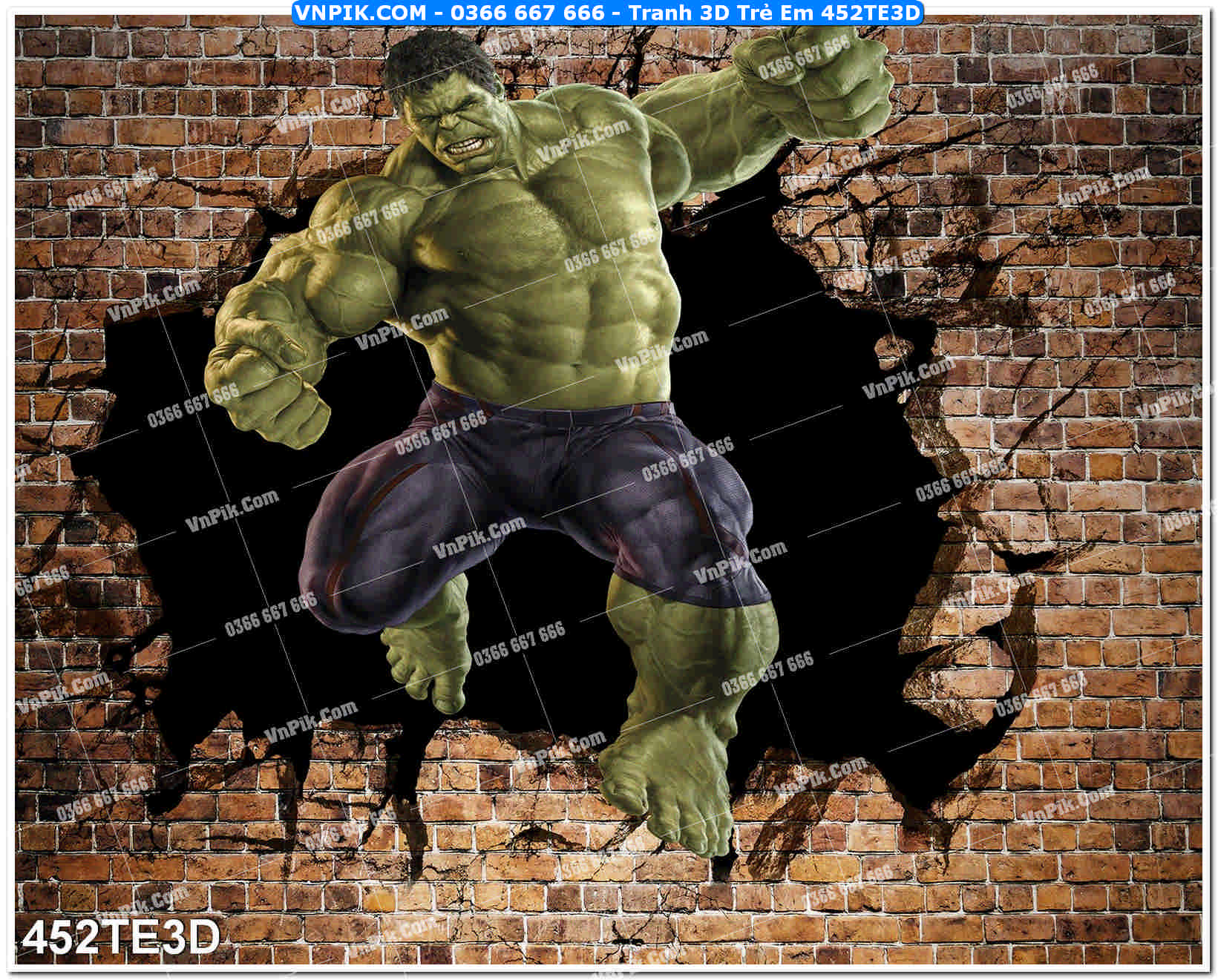 Tranh 3D Trẻ Em 452TE3D