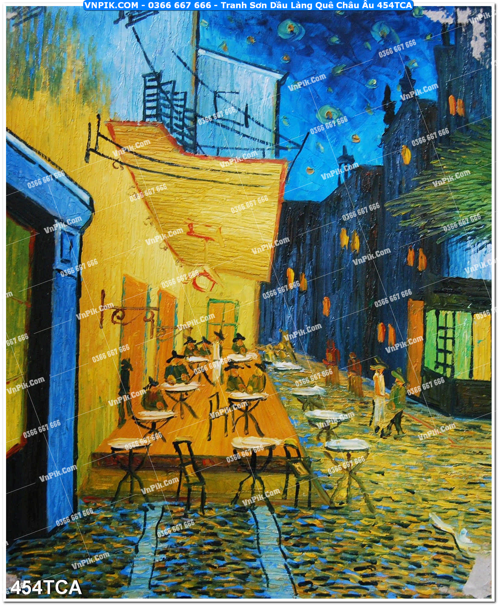 Tranh Sơn Dầu Làng Quê Châu Âu (454TCA)