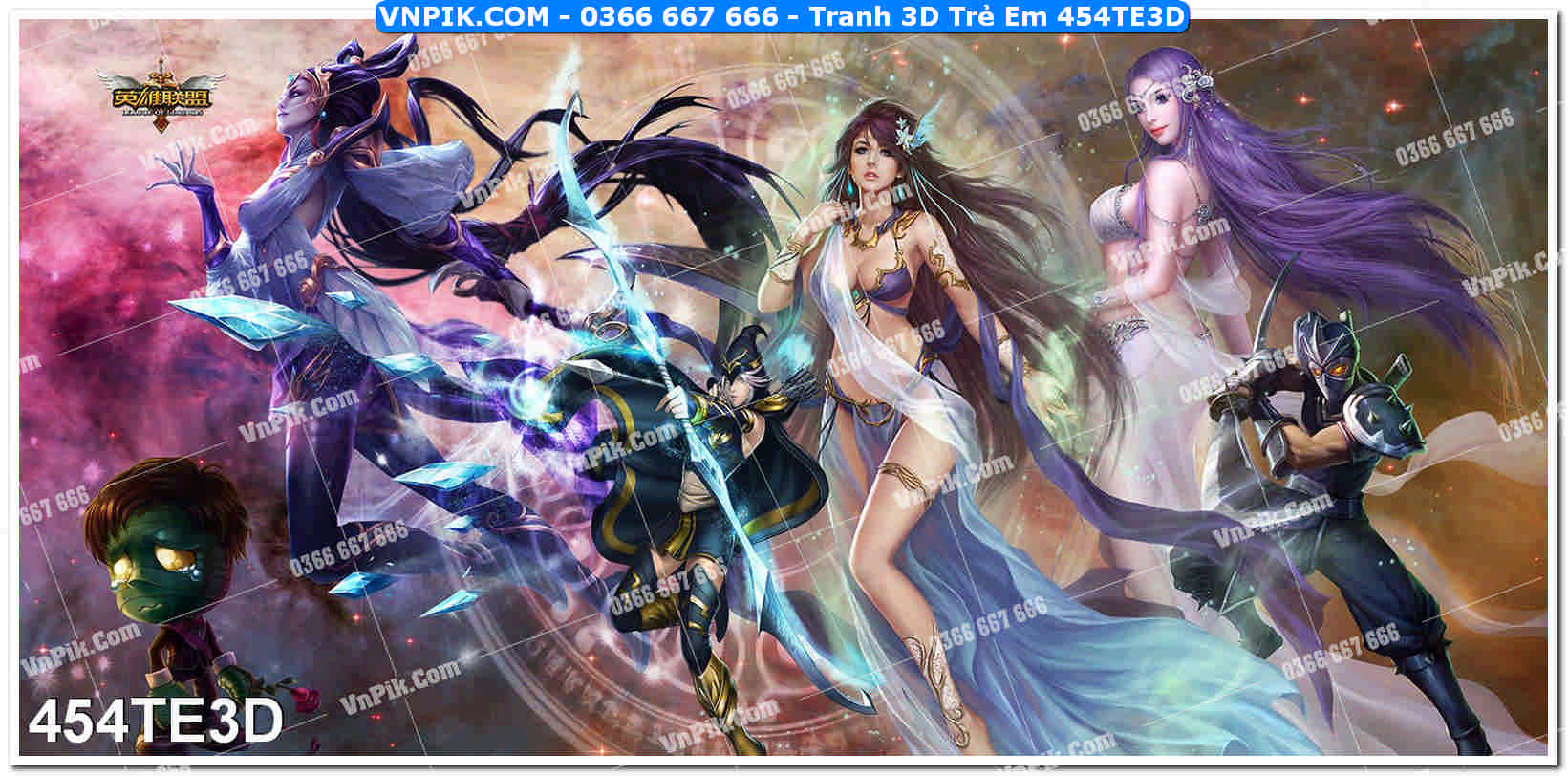 Tranh 3D Trẻ Em 454TE3D