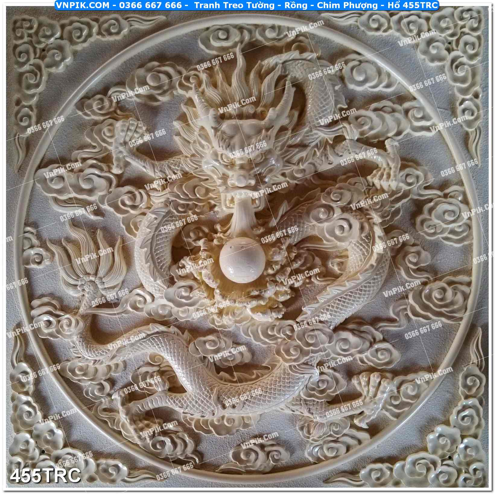 Tranh Treo Tường – Rồng – Chim Phượng – Hổ 455TRC