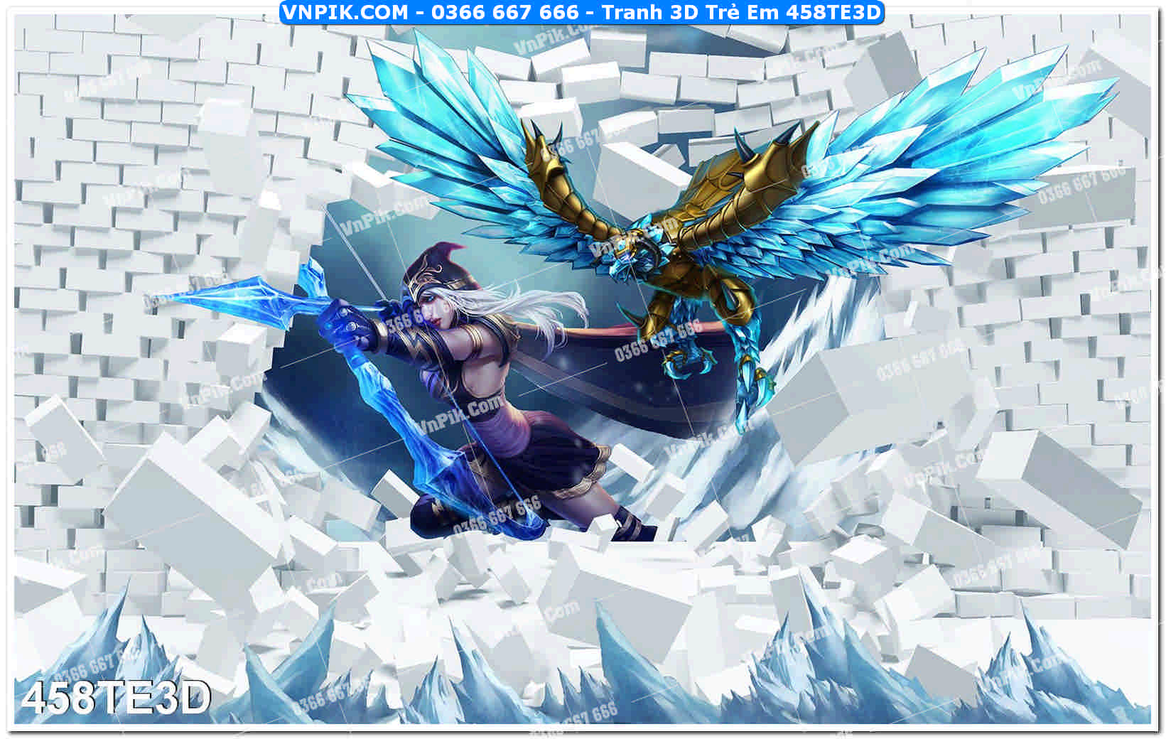 Tranh 3D Trẻ Em 458TE3D