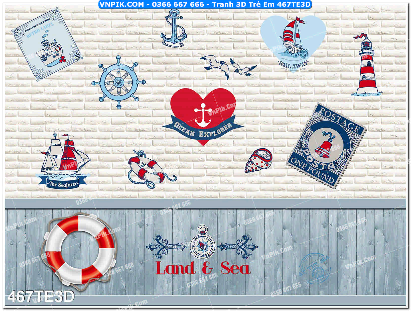 Tranh 3D Trẻ Em 467TE3D