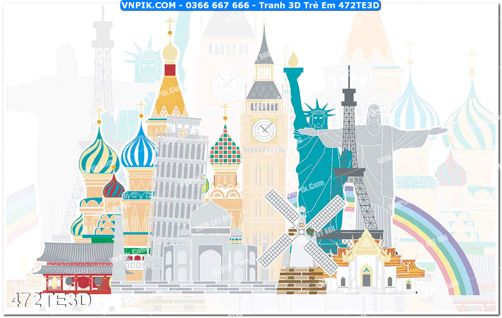 Tranh 3D Trẻ Em 472TE3D