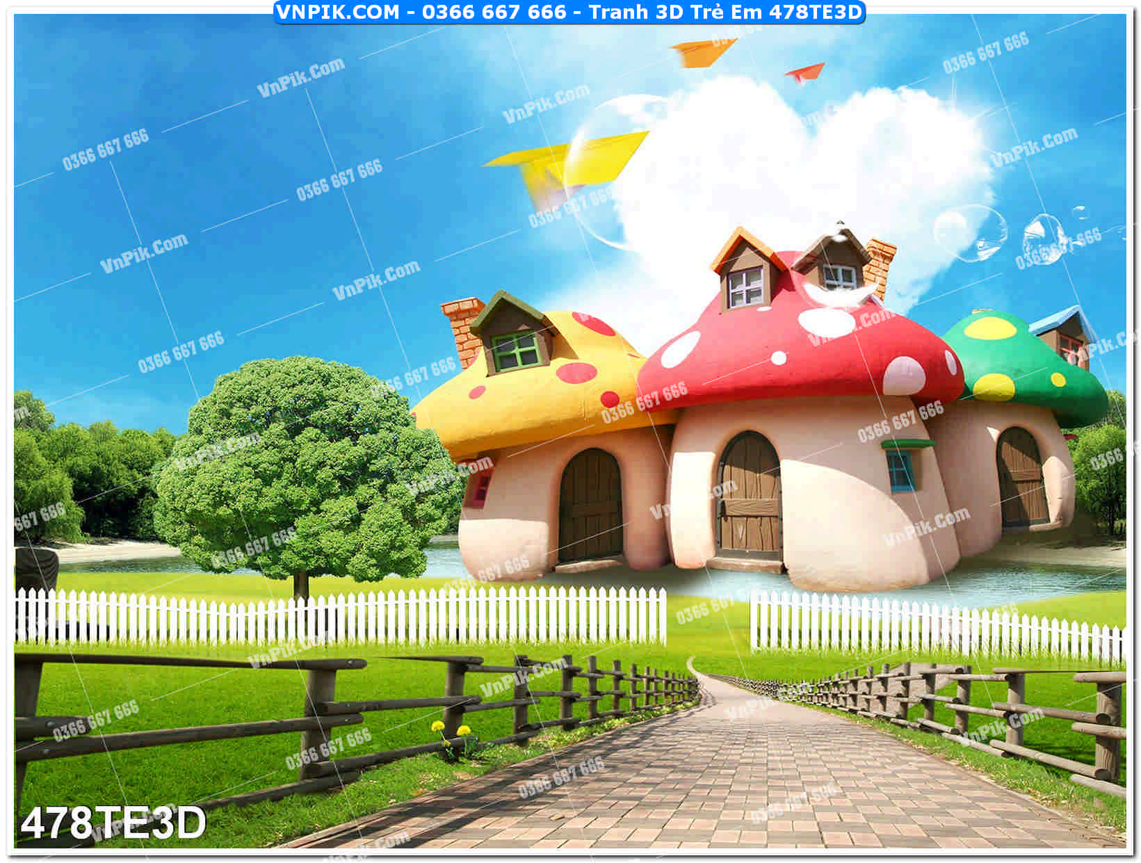 Tranh 3D Trẻ Em 478TE3D