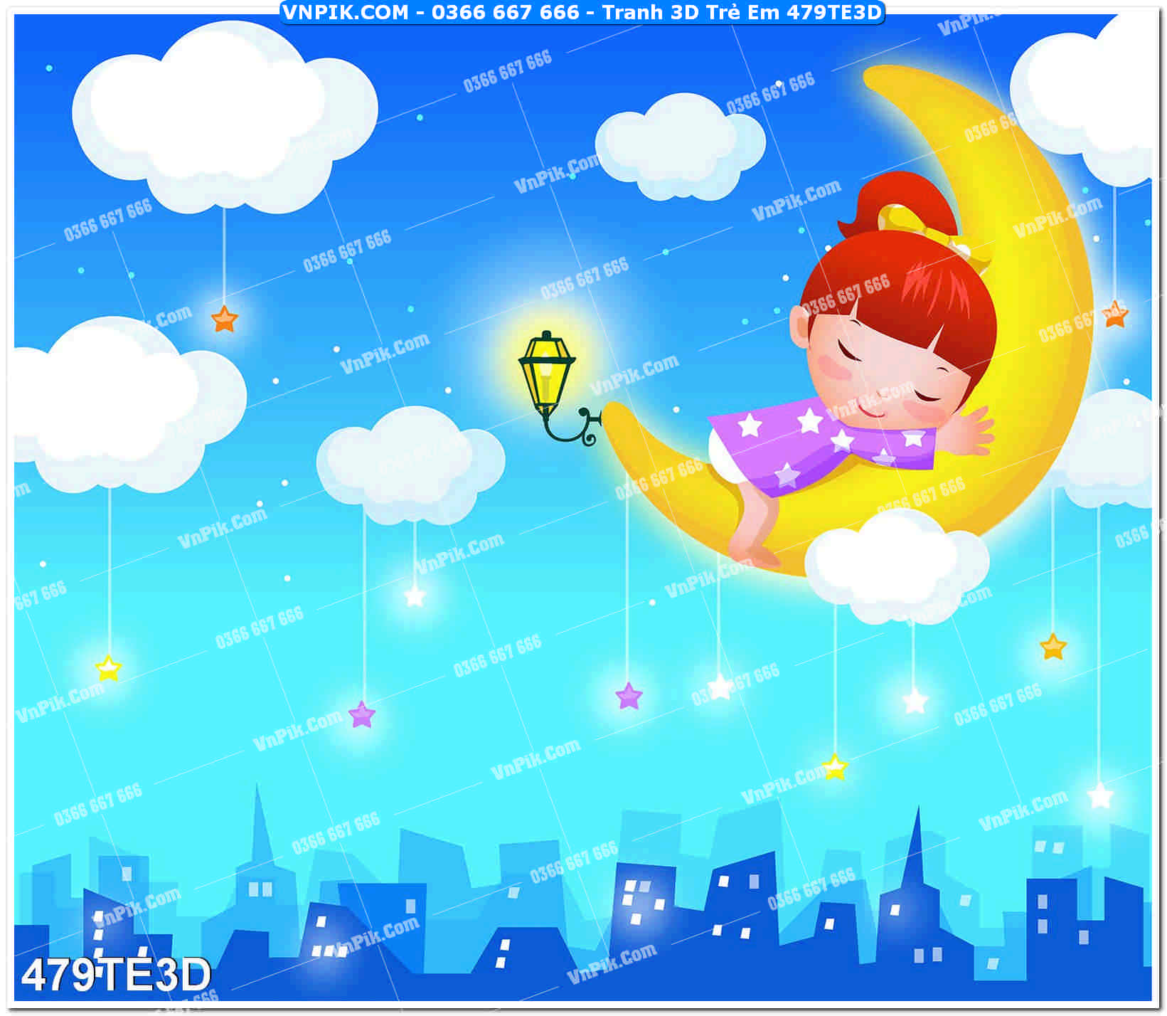 Tranh 3D Trẻ Em 479TE3D