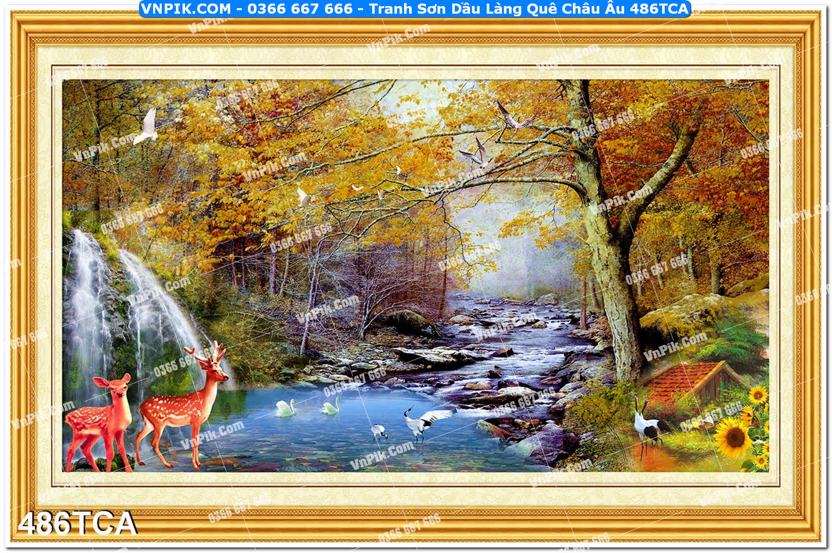 Tranh Sơn Dầu Làng Quê Châu Âu (486TCA)