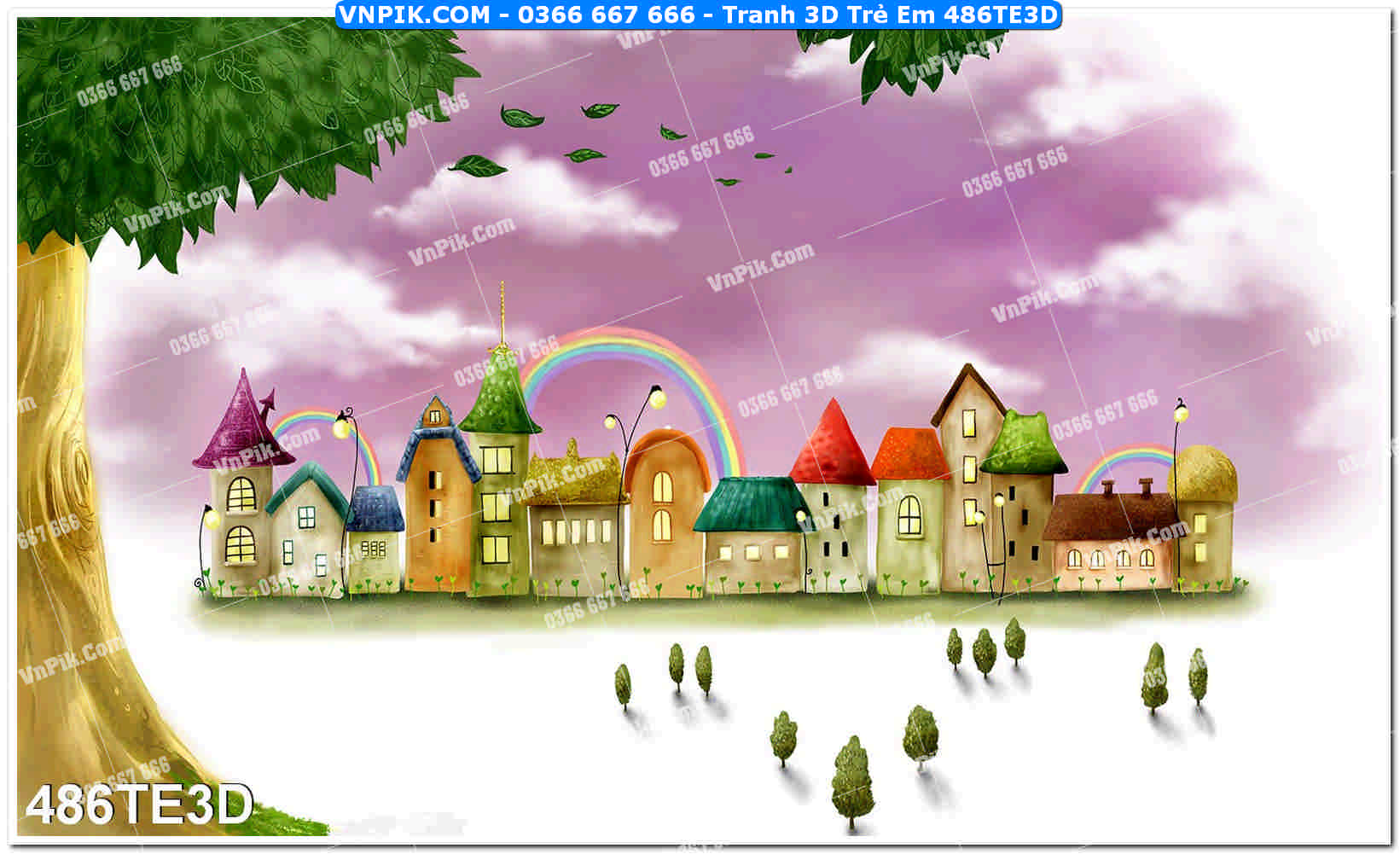 Tranh 3D Trẻ Em 486TE3D