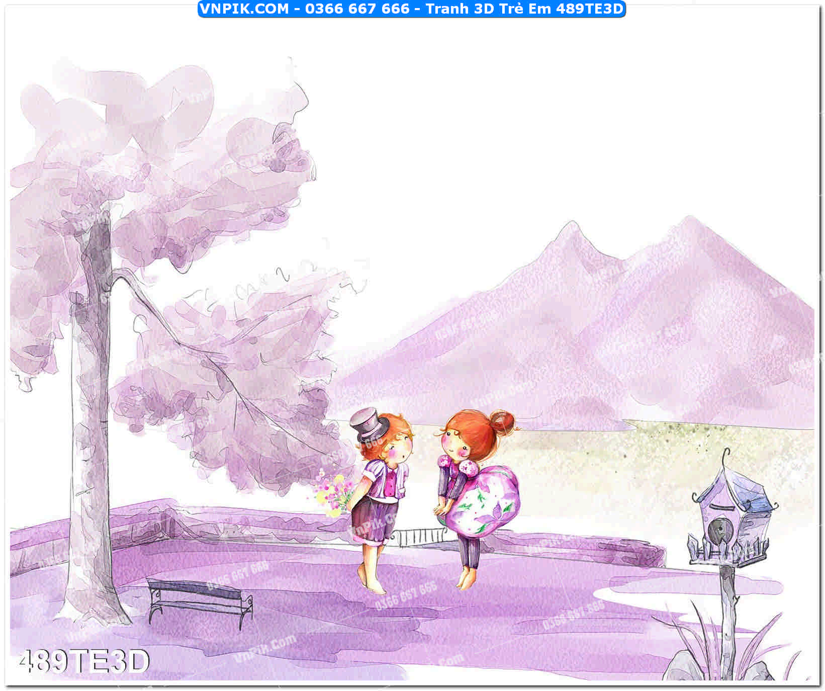 Tranh 3D Trẻ Em 489TE3D