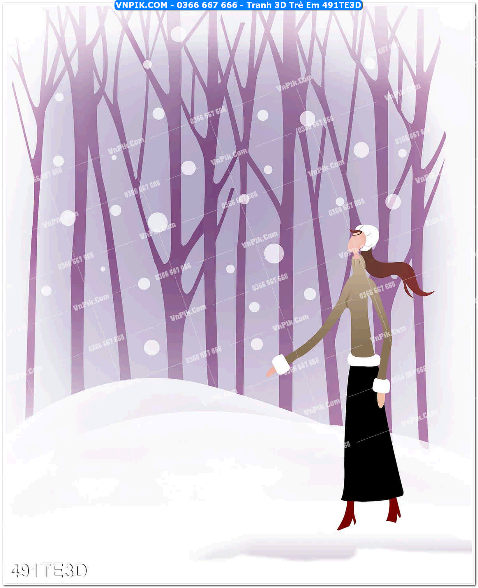 Tranh 3D Trẻ Em 491TE3D