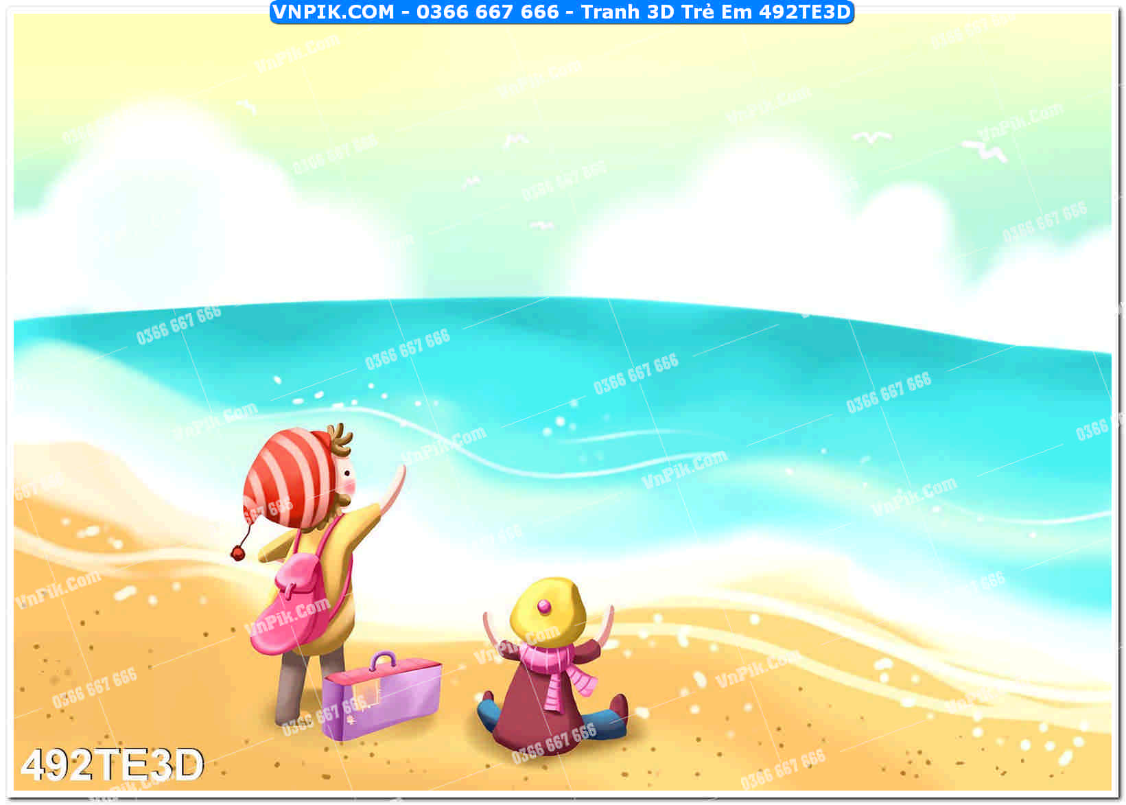 Tranh 3D Trẻ Em 492TE3D