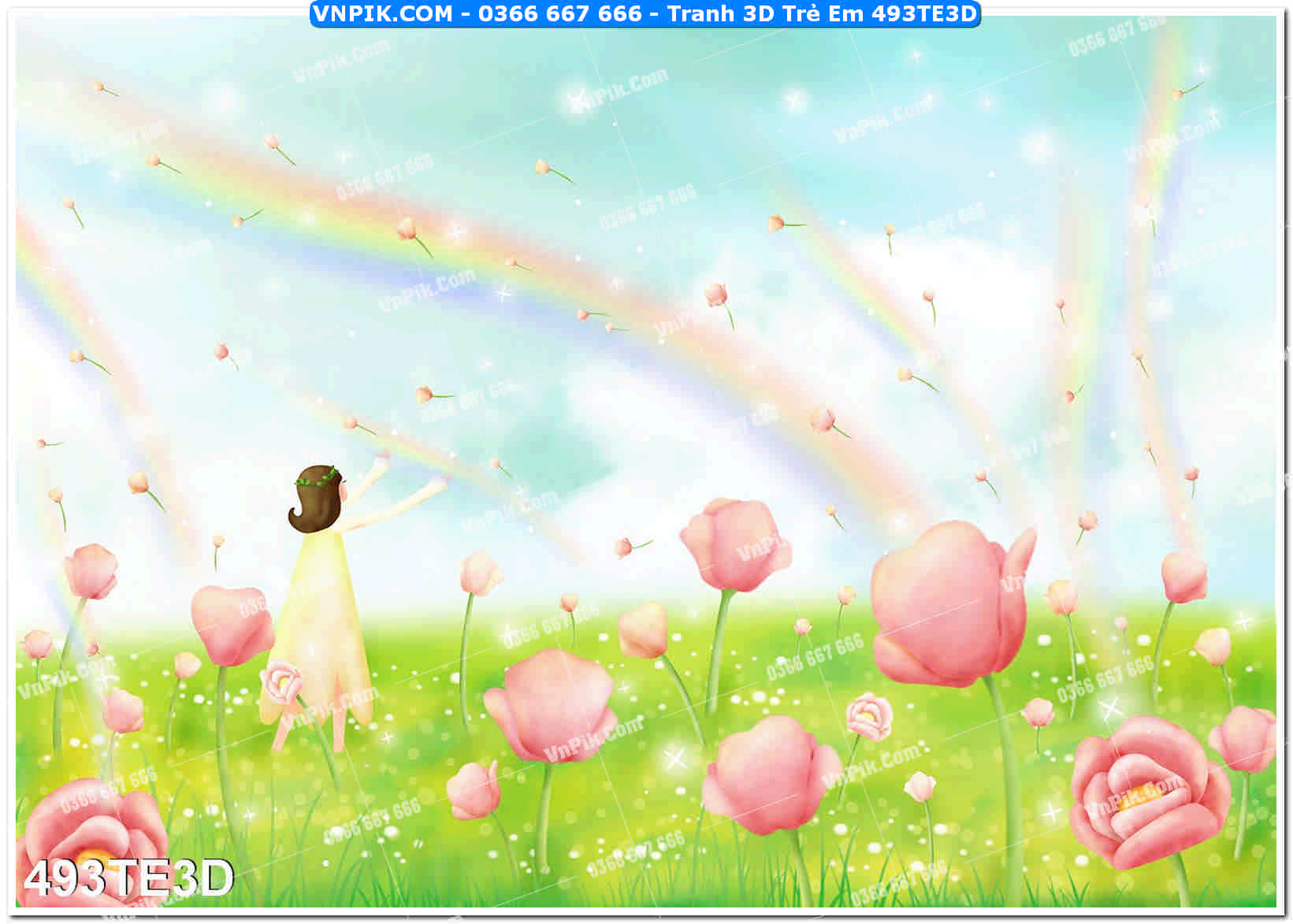 Tranh 3D Trẻ Em 493TE3D