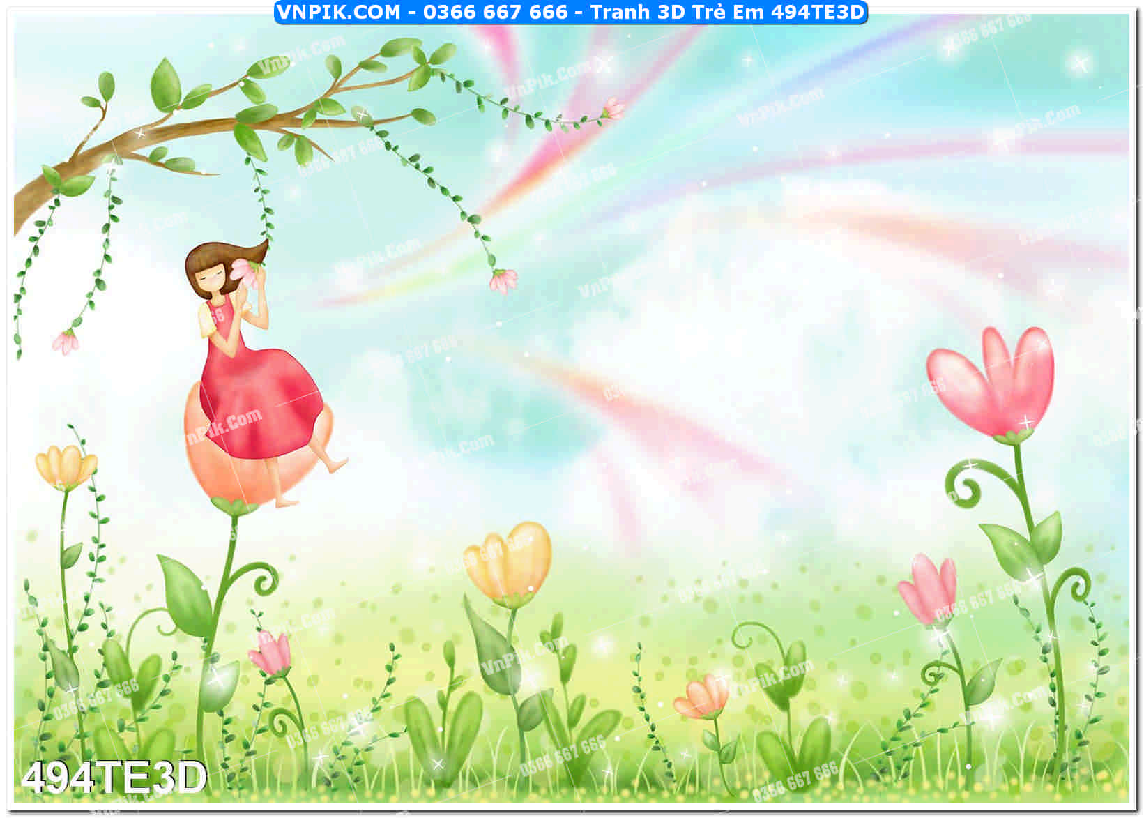 Tranh 3D Trẻ Em 494TE3D