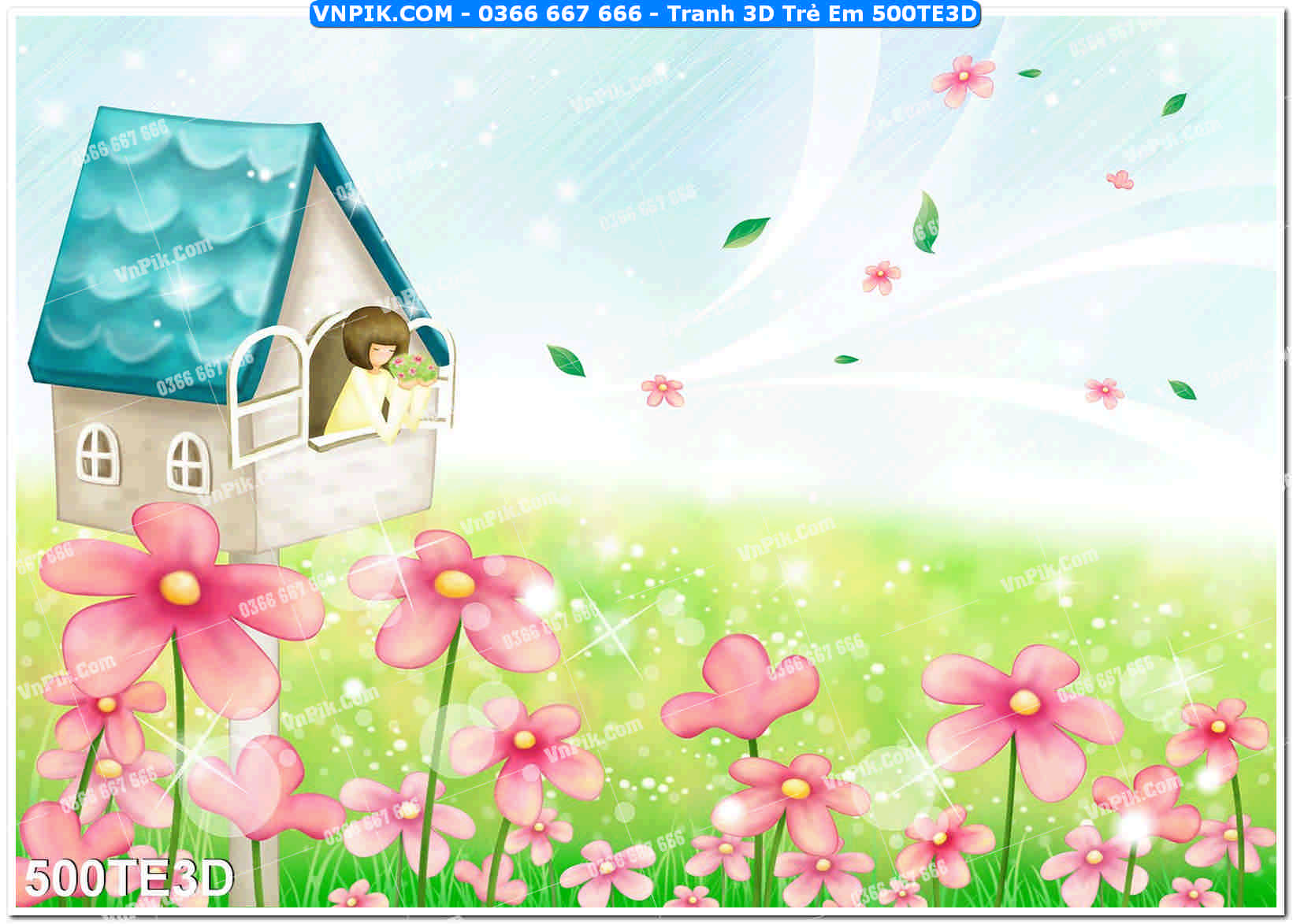 Tranh 3D Trẻ Em 500TE3D