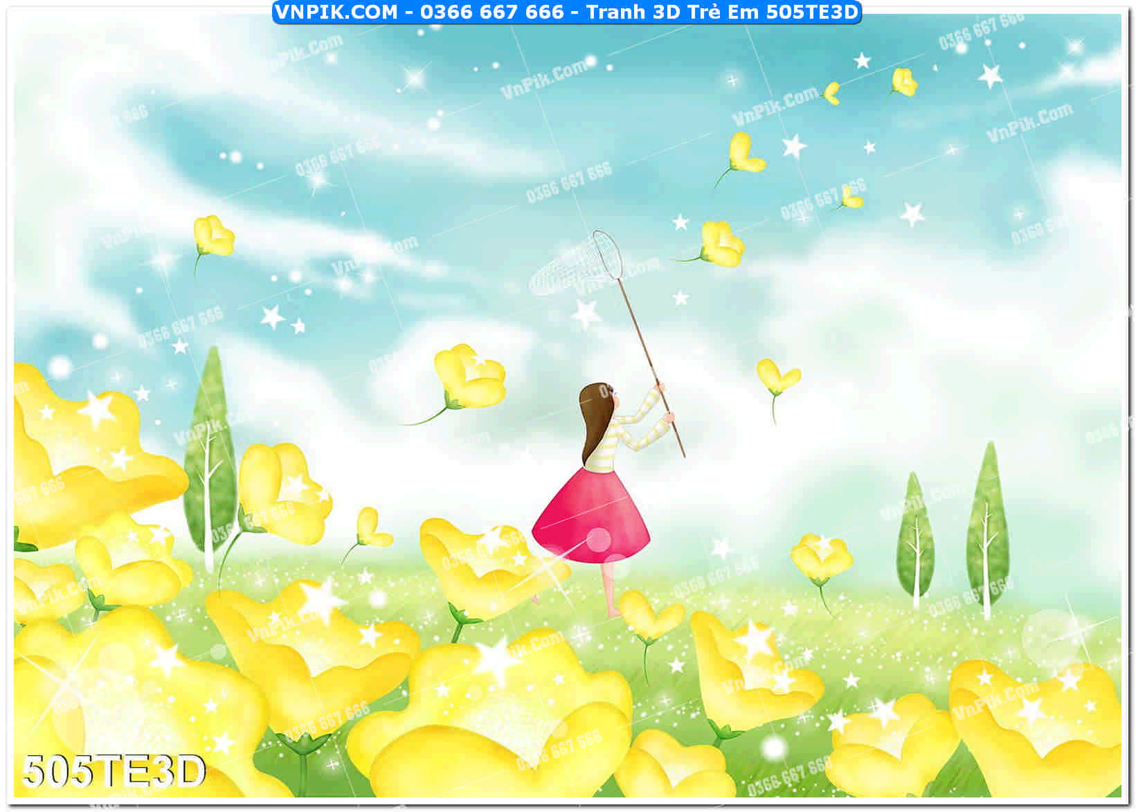 Tranh 3D Trẻ Em 505TE3D