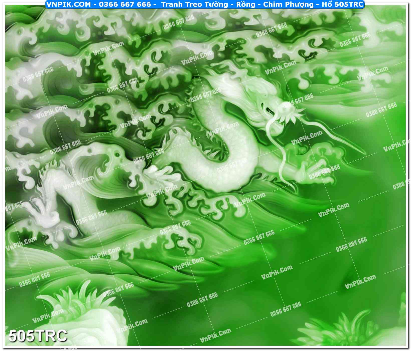 Tranh Treo Tường – Rồng – Chim Phượng – Hổ 505TRC