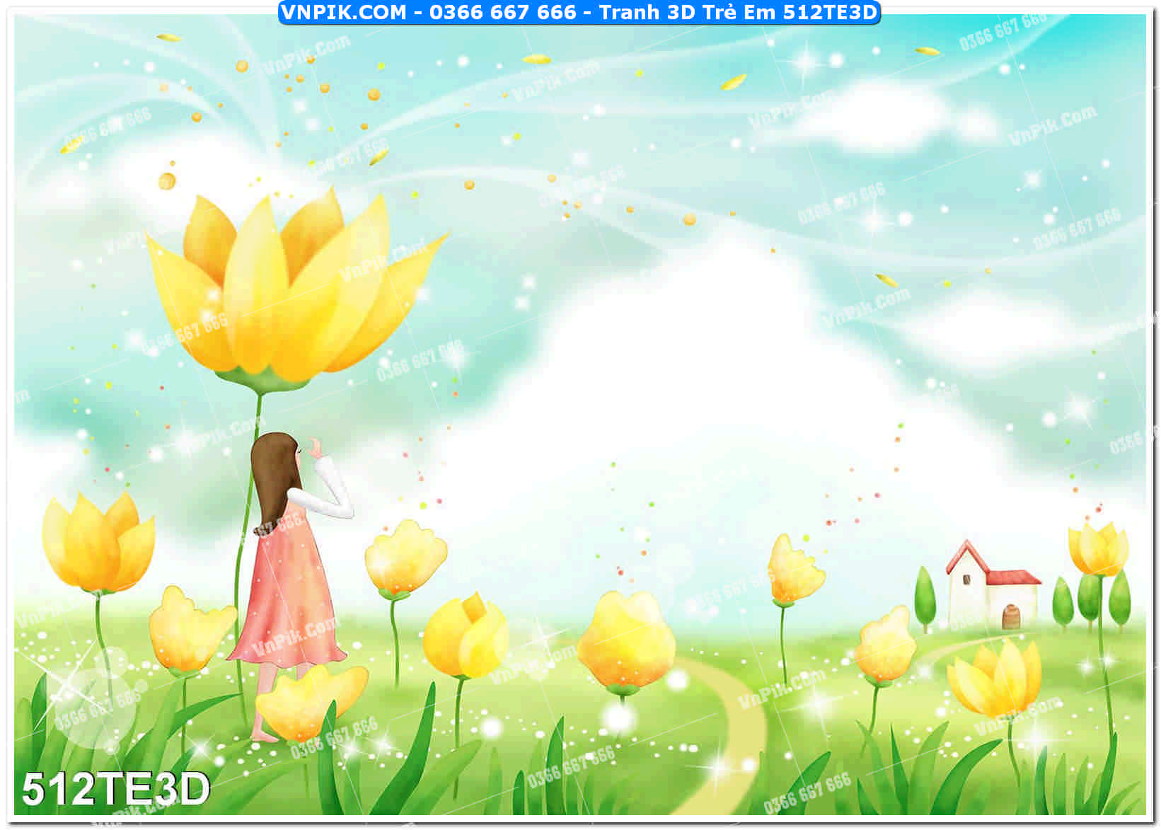 Tranh 3D Trẻ Em 512TE3D
