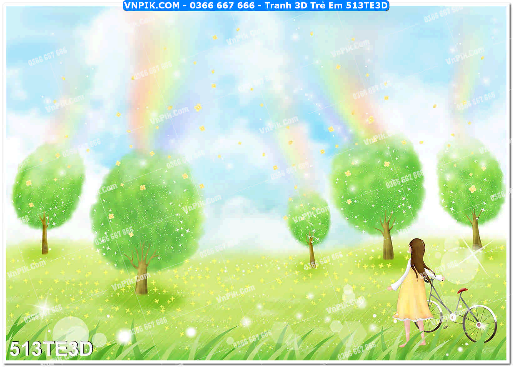 Tranh 3D Trẻ Em 513TE3D