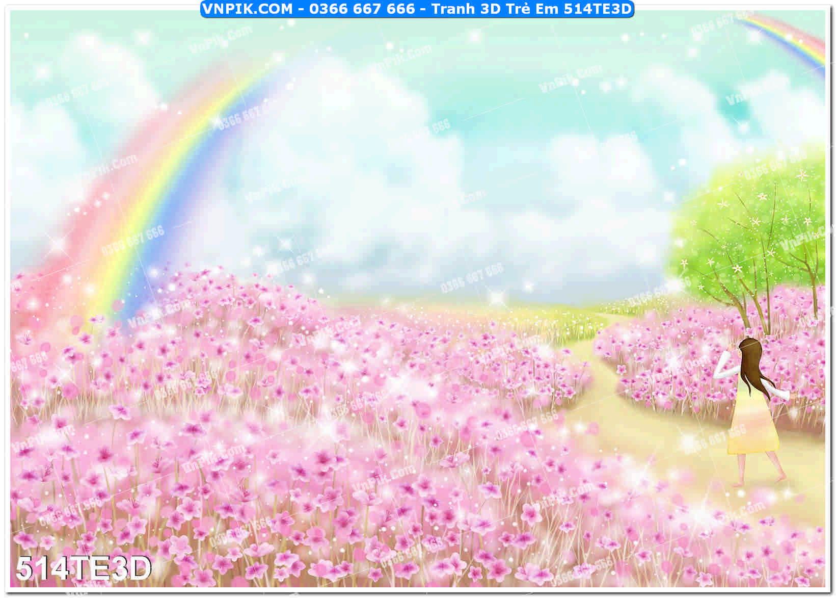 Tranh 3D Trẻ Em 514TE3D