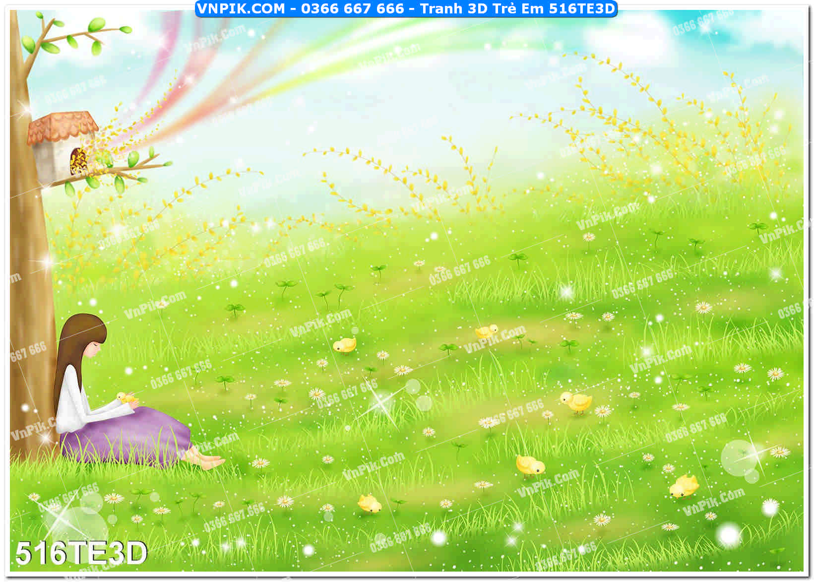 Tranh 3D Trẻ Em 516TE3D