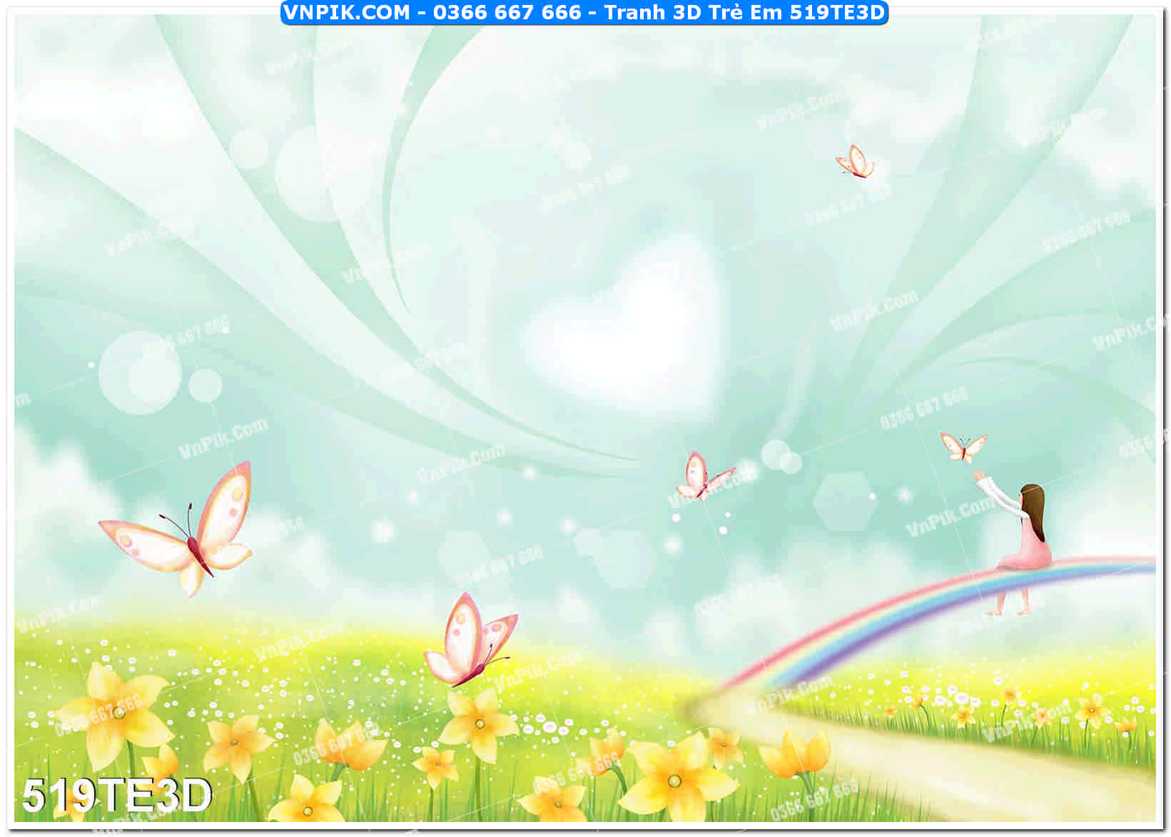 Tranh 3D Trẻ Em 519TE3D