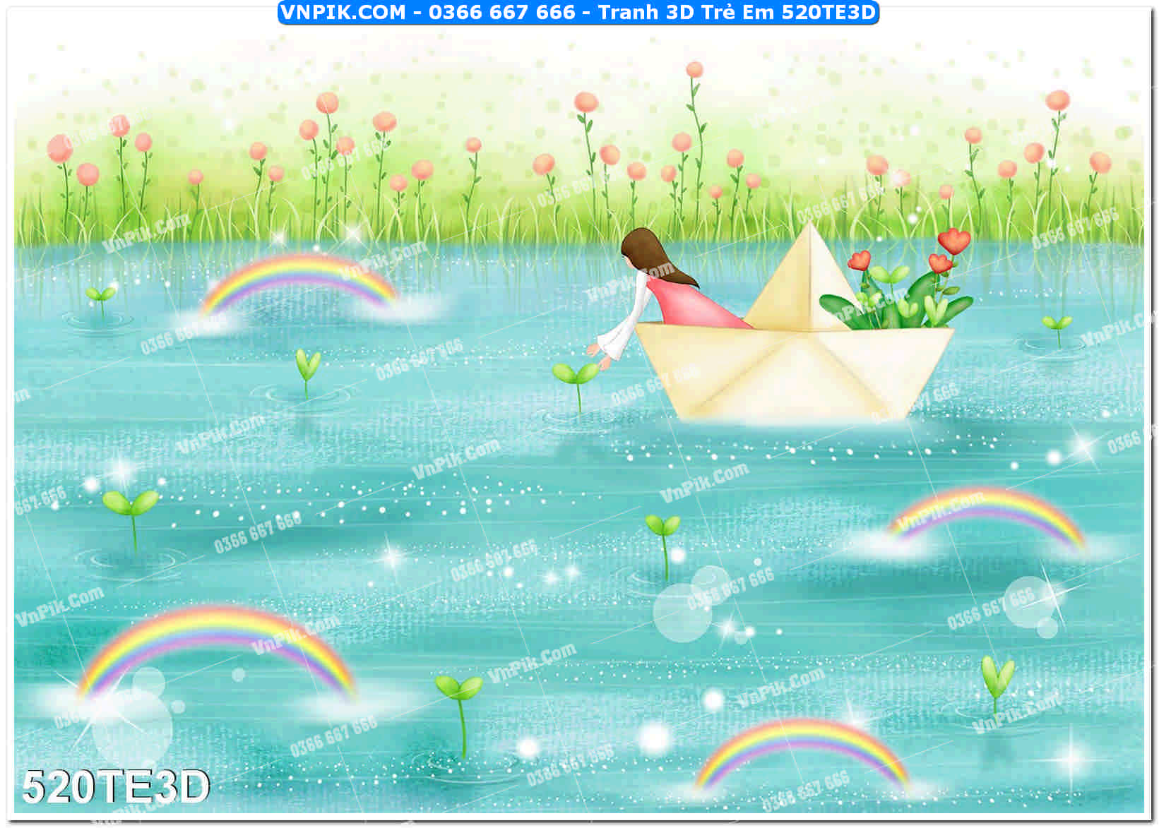 Tranh 3D Trẻ Em 520TE3D