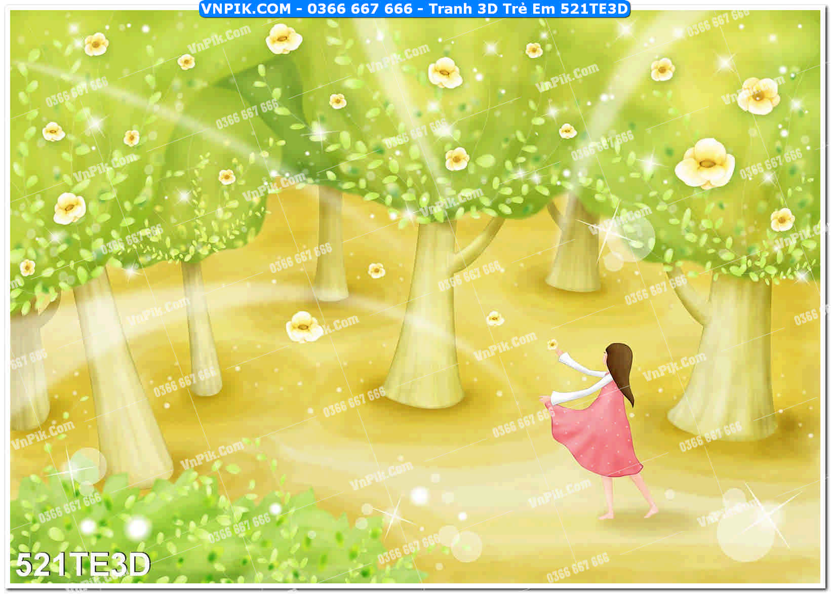 Tranh 3D Trẻ Em 521TE3D