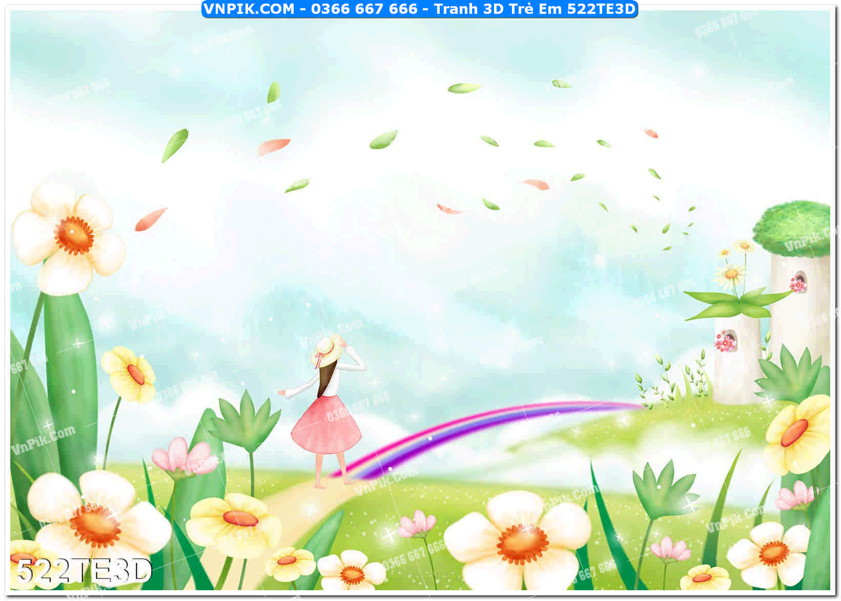 Tranh 3D Trẻ Em 522TE3D