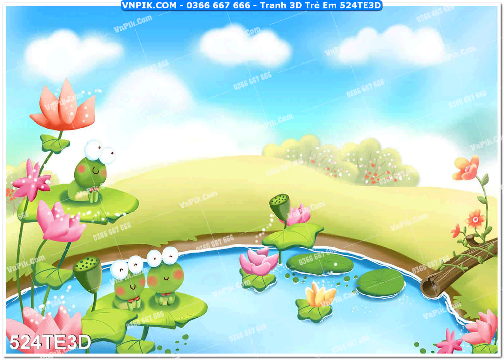 Tranh 3D Trẻ Em 524TE3D