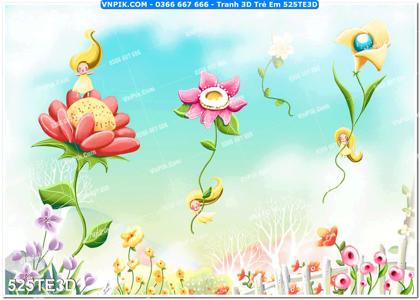 Tranh 3D Trẻ Em 525TE3D