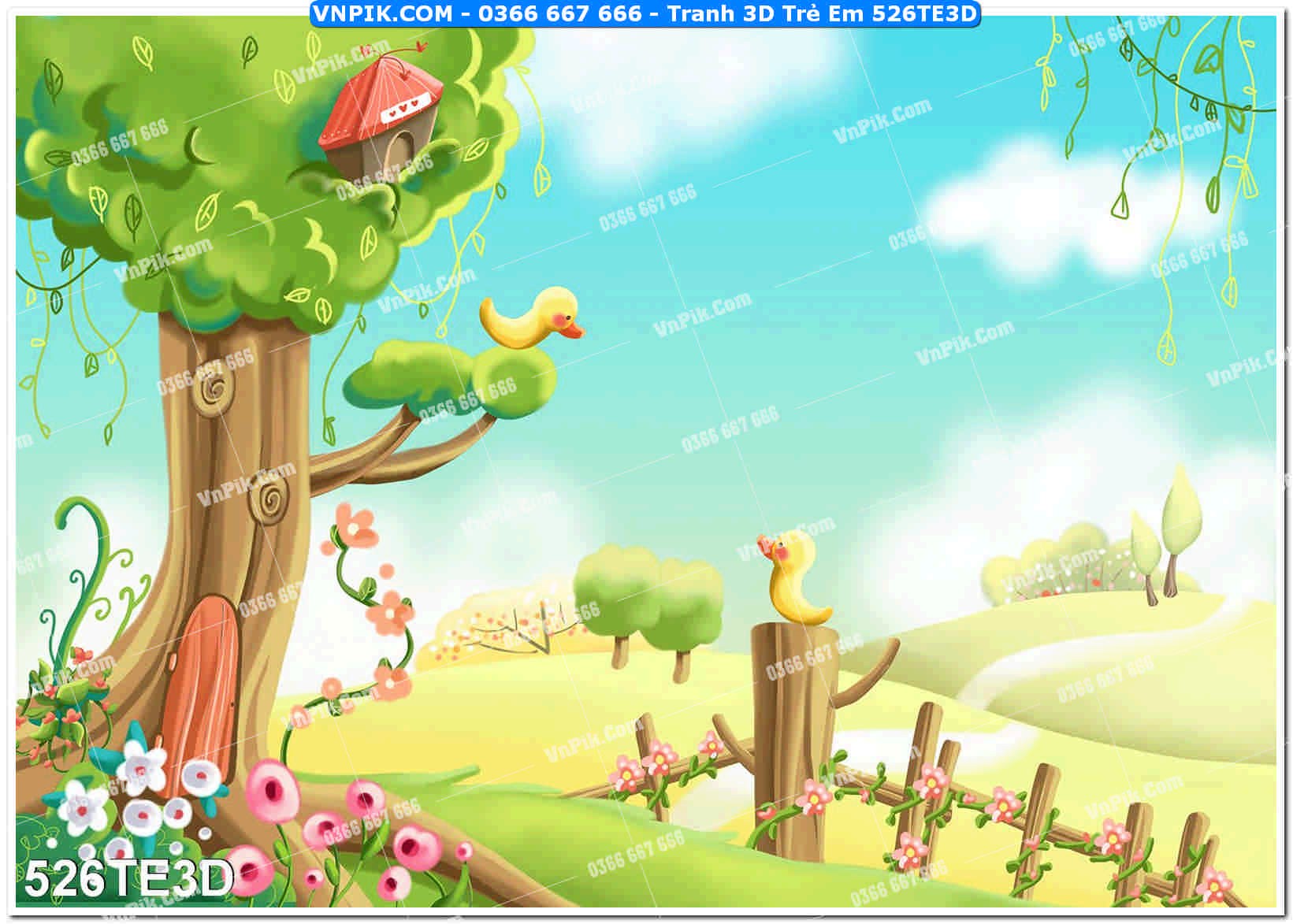 Tranh 3D Trẻ Em 526TE3D