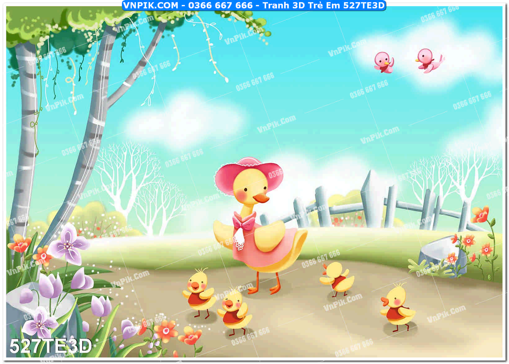 Tranh 3D Trẻ Em 527TE3D