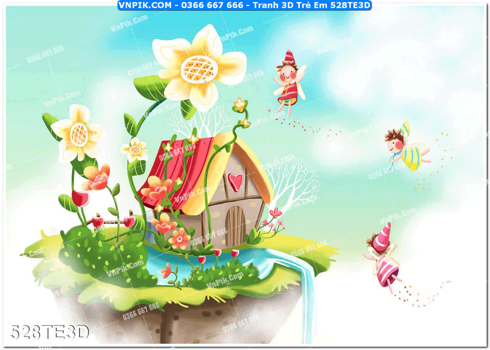 Tranh 3D Trẻ Em 528TE3D