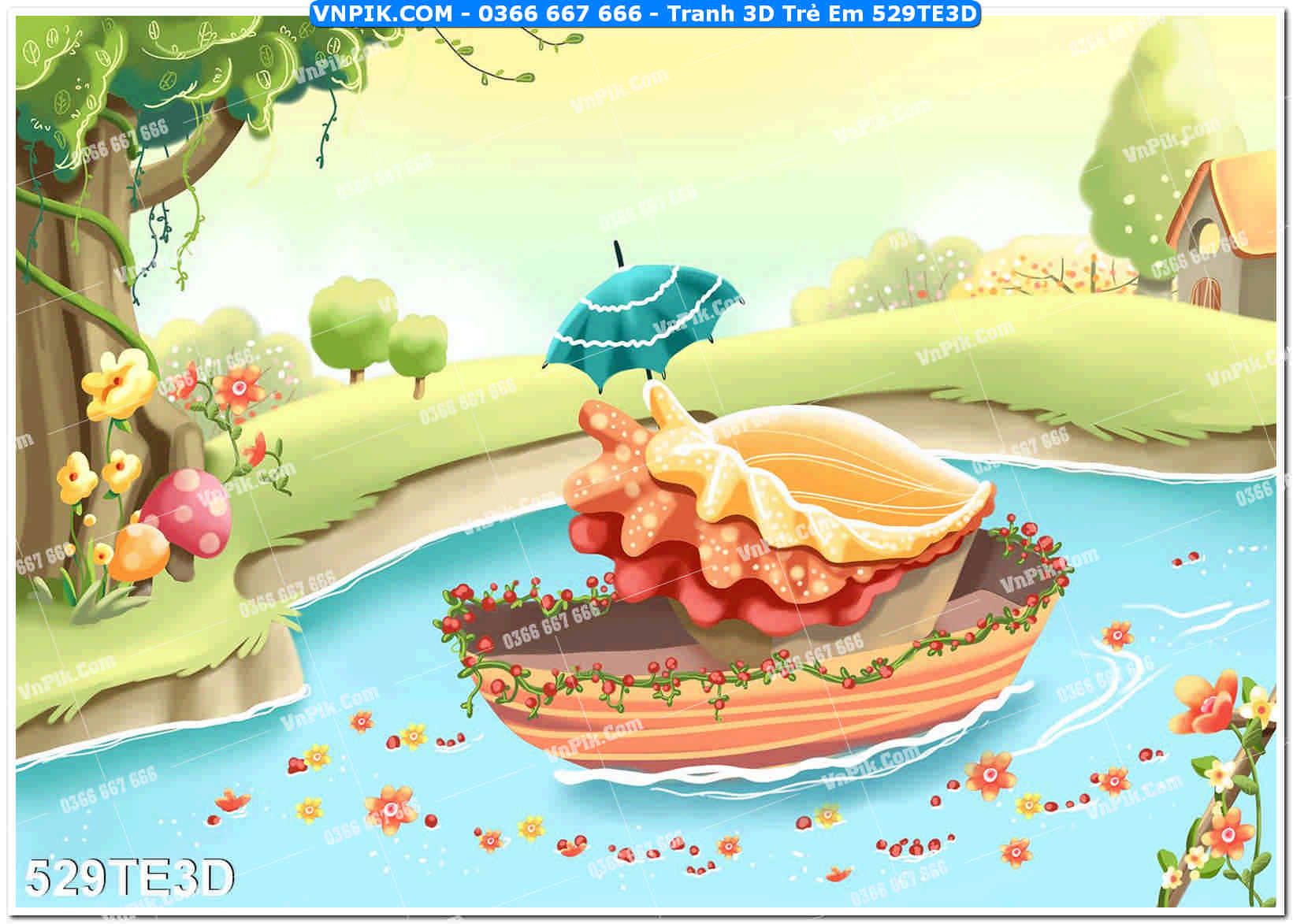 Tranh 3D Trẻ Em 529TE3D