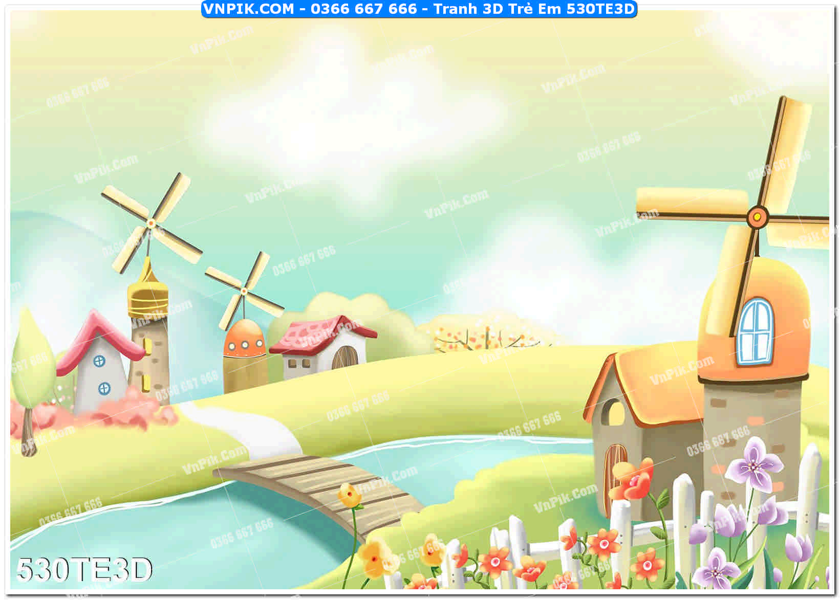 Tranh 3D Trẻ Em 530TE3D