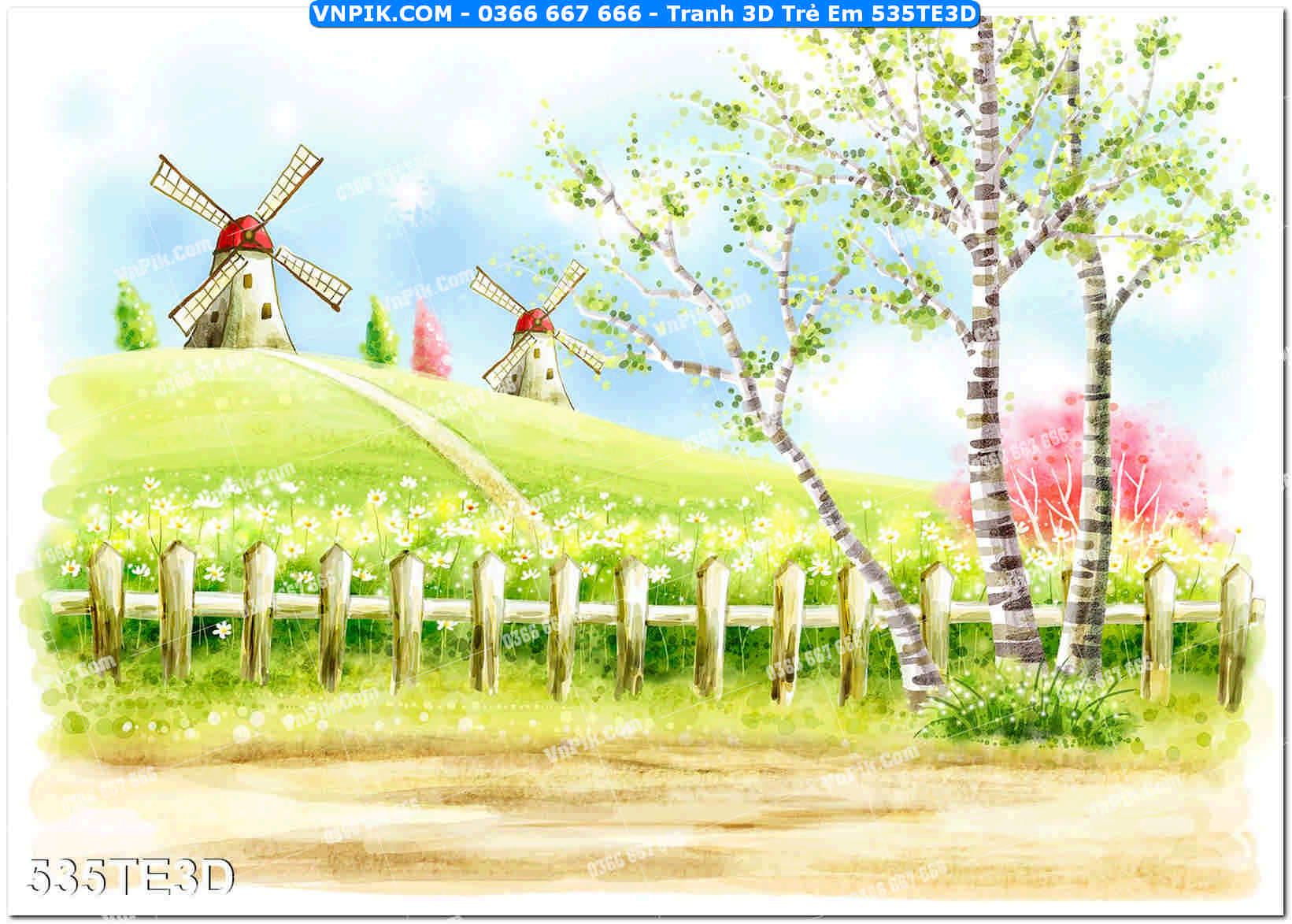 Tranh 3D Trẻ Em 535TE3D