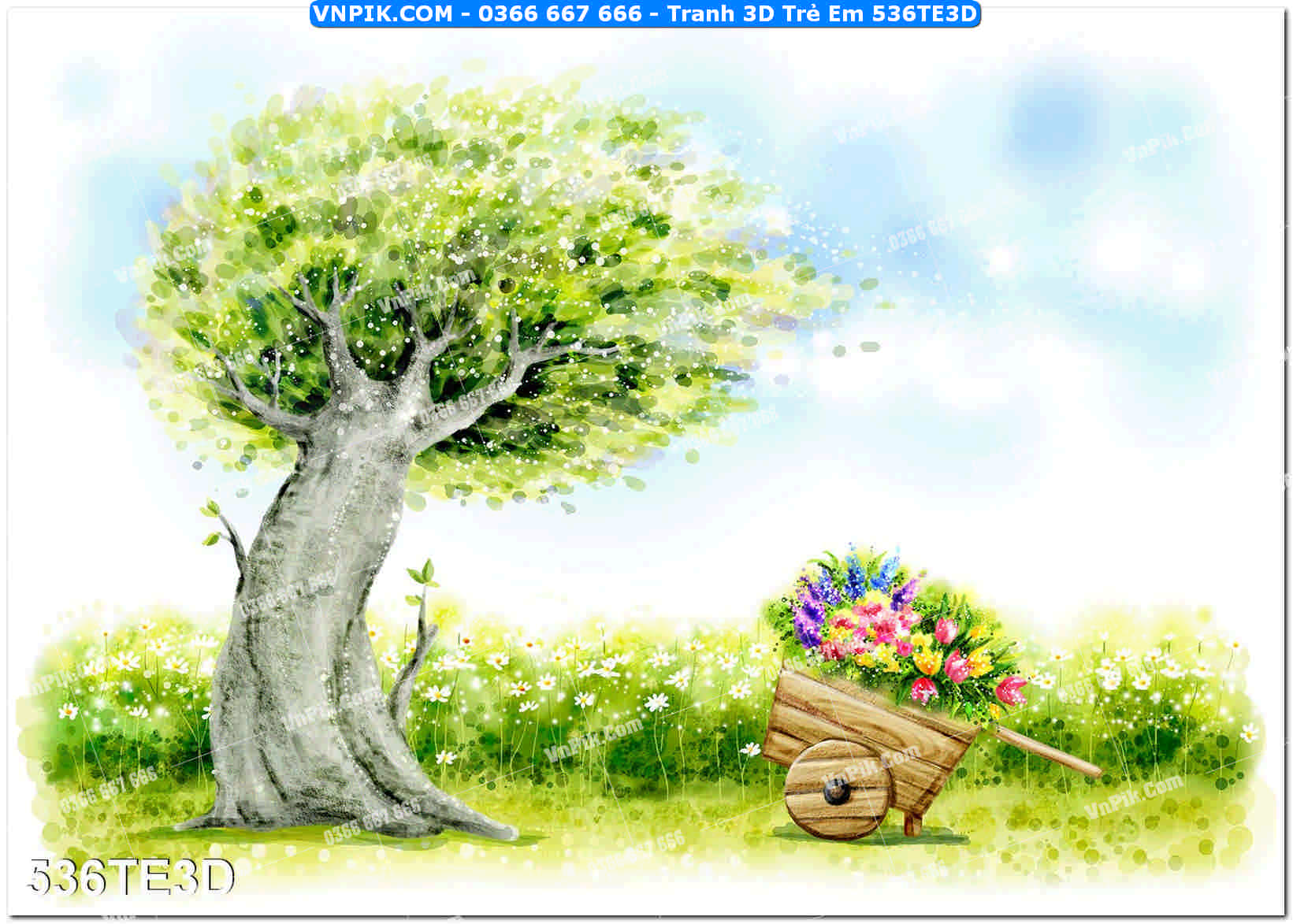 Tranh 3D Trẻ Em 536TE3D