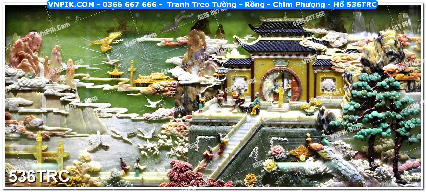 Tranh Treo Tường – Rồng – Chim Phượng – Hổ 536TRC
