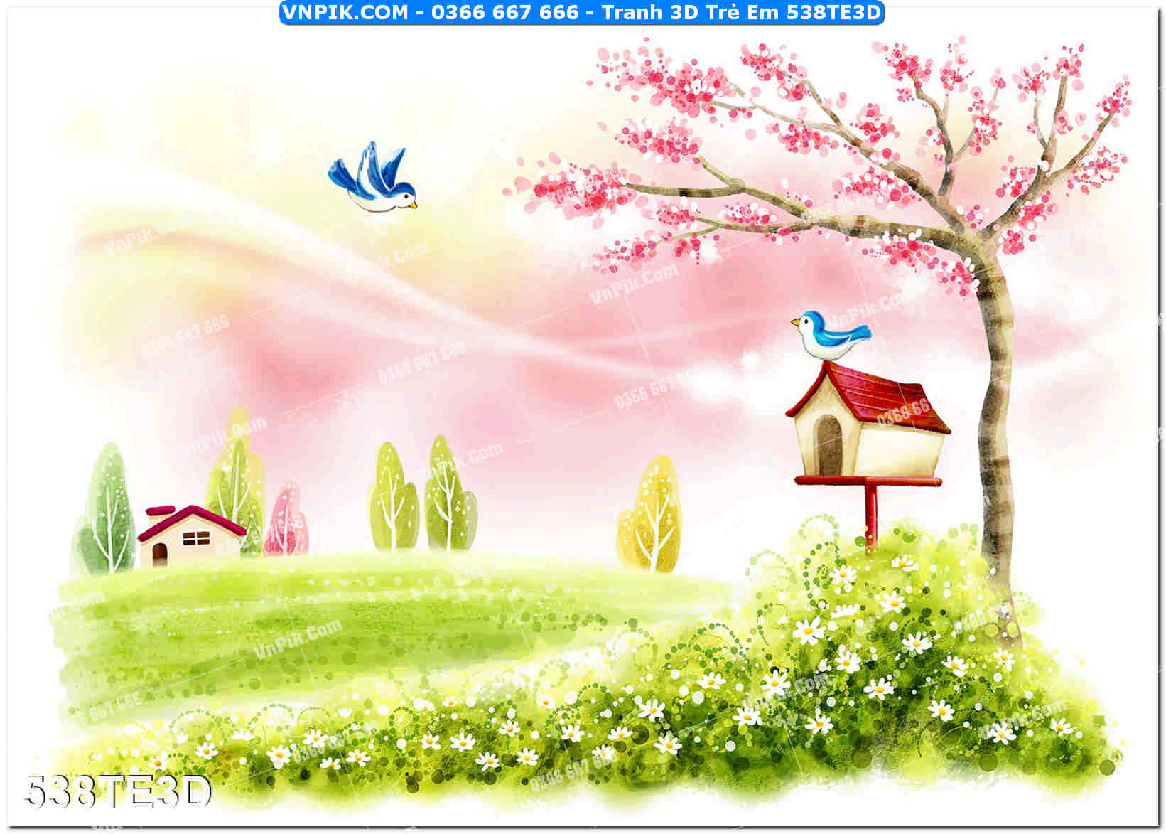 Tranh 3D Trẻ Em 538TE3D