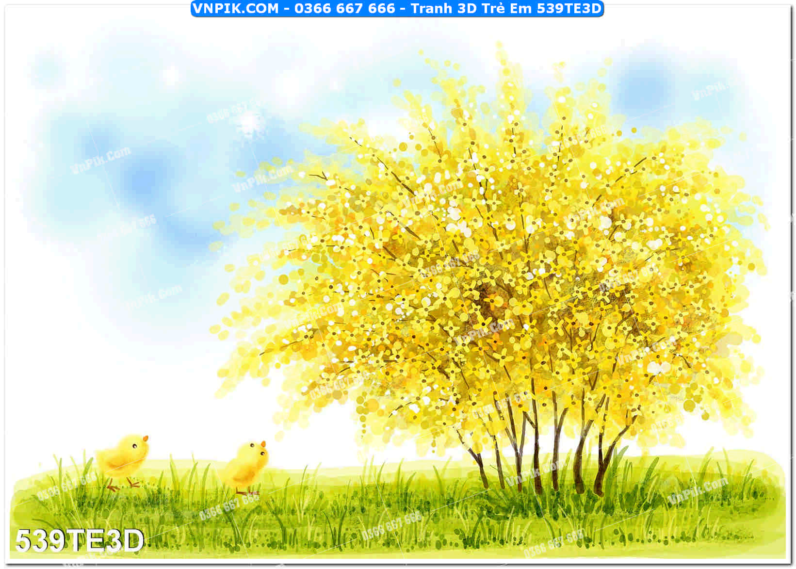 Tranh 3D Trẻ Em 539TE3D