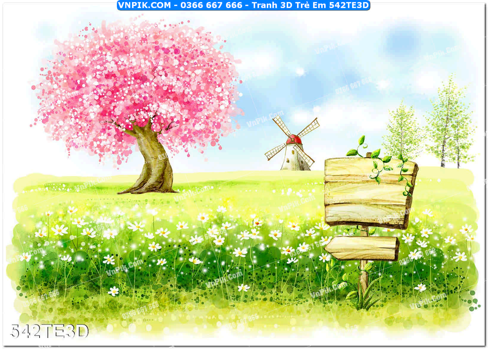 Tranh 3D Trẻ Em 542TE3D