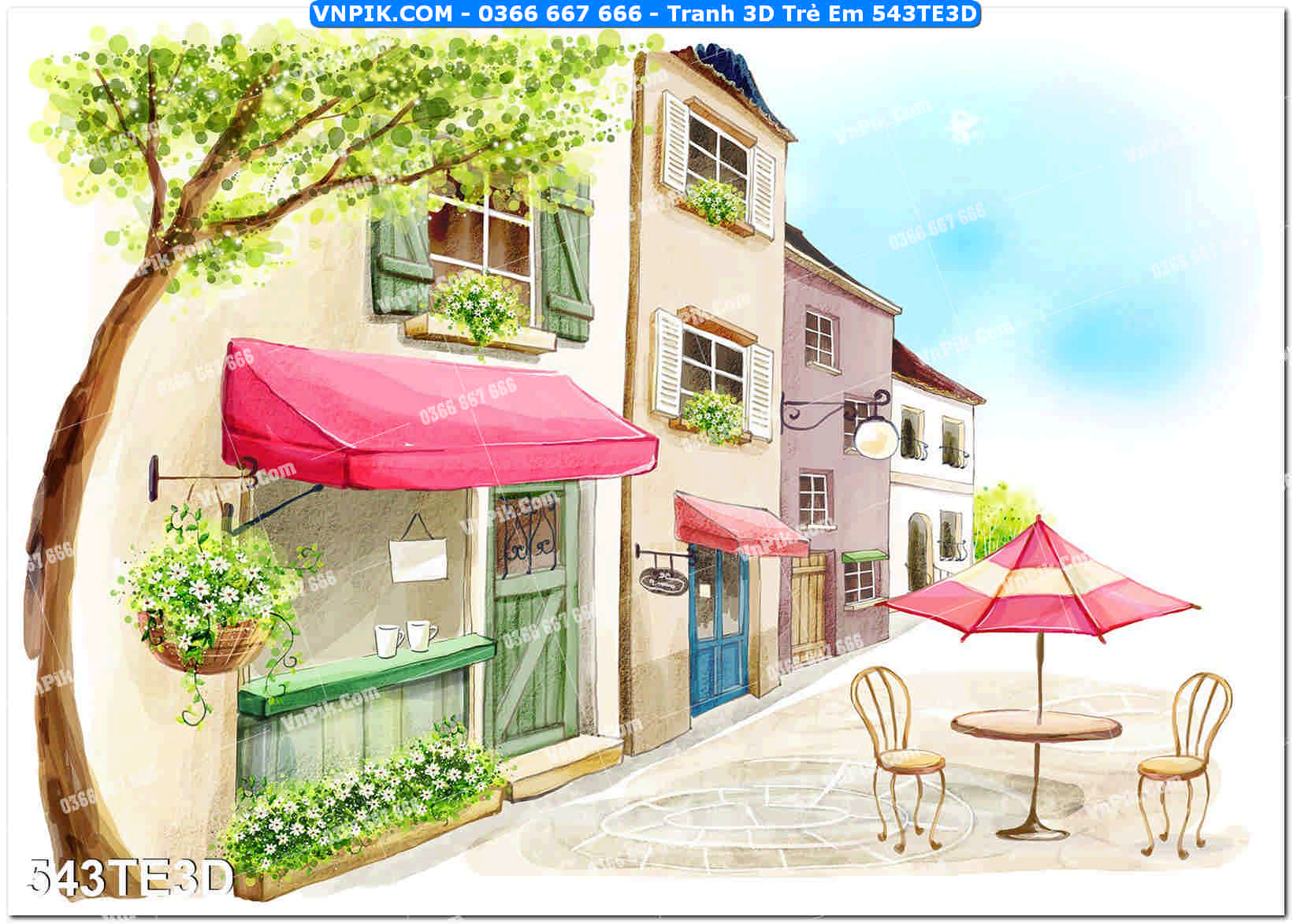 Tranh 3D Trẻ Em 543TE3D