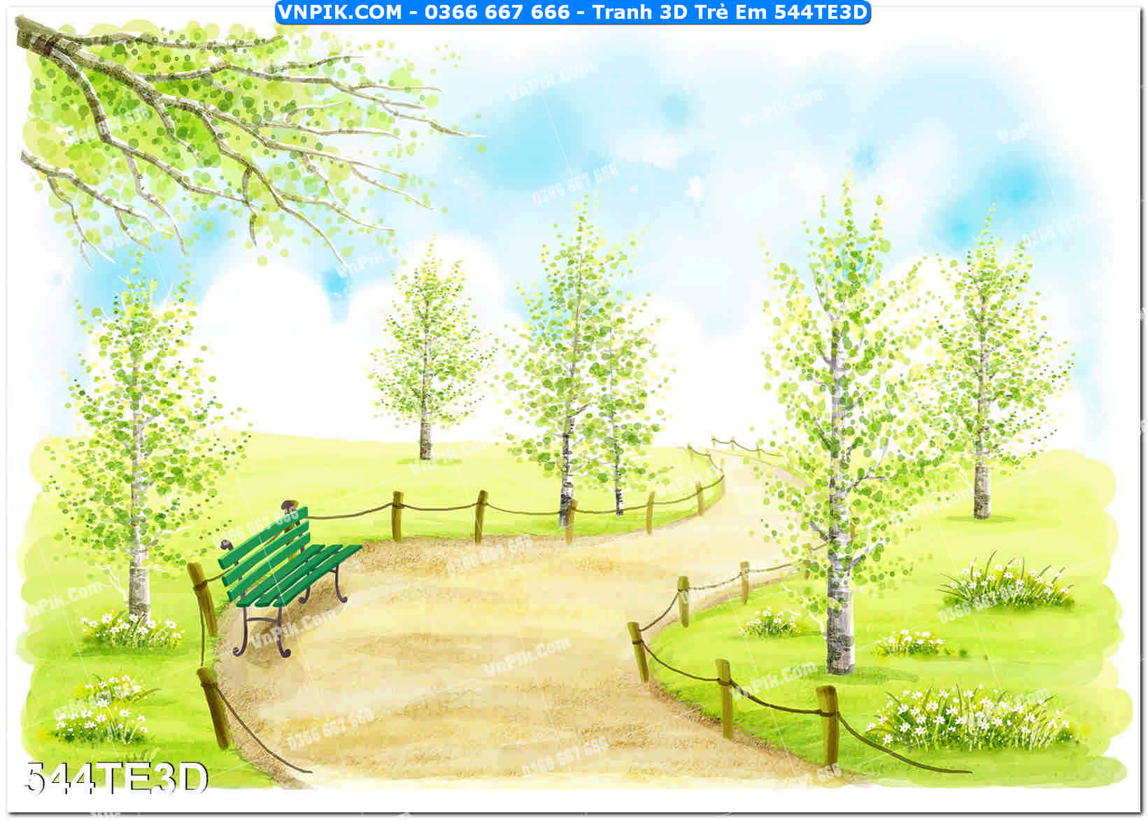 Tranh 3D Trẻ Em 544TE3D